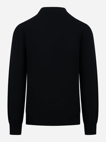 Lupetto in cashmere nero