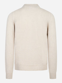 Lupetto in cashmere beige