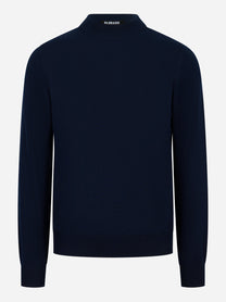 Lupetto in cashmere blu