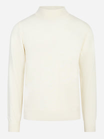 Lupetto in lana merinos finezza 12 bianco