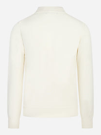 Lupetto in lana merinos finezza 12 bianco