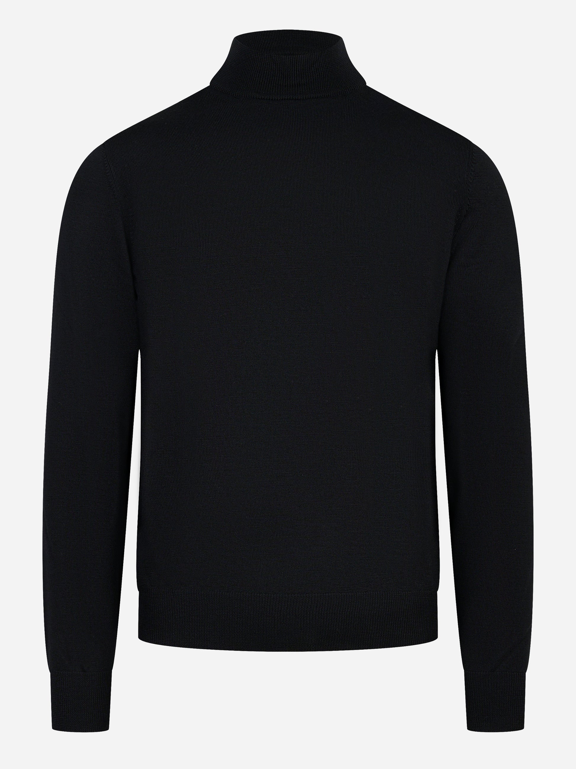 Lupetto in lana merinos finezza 12 nero