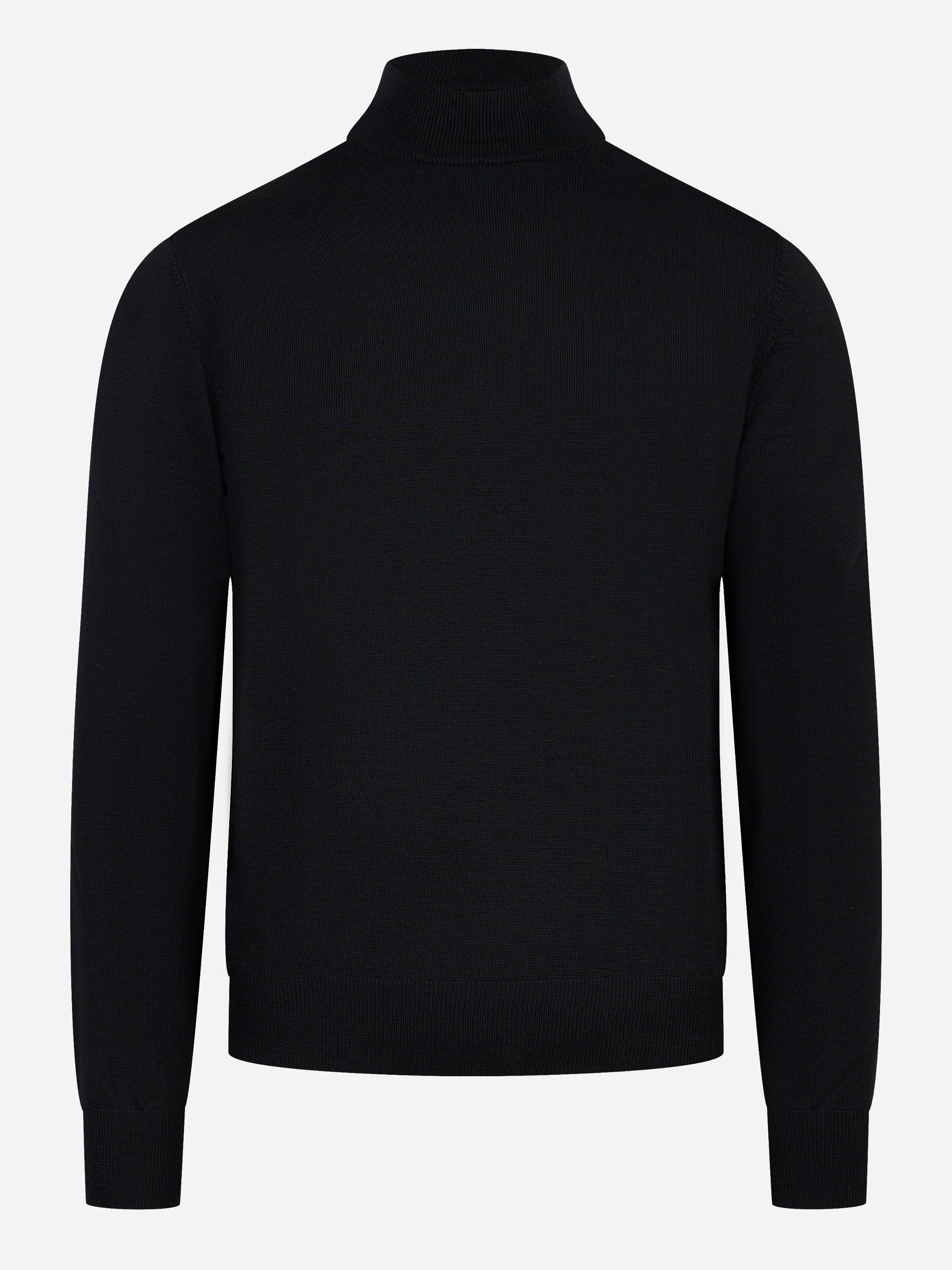 Lupetto in lana merinos finezza 12 nero