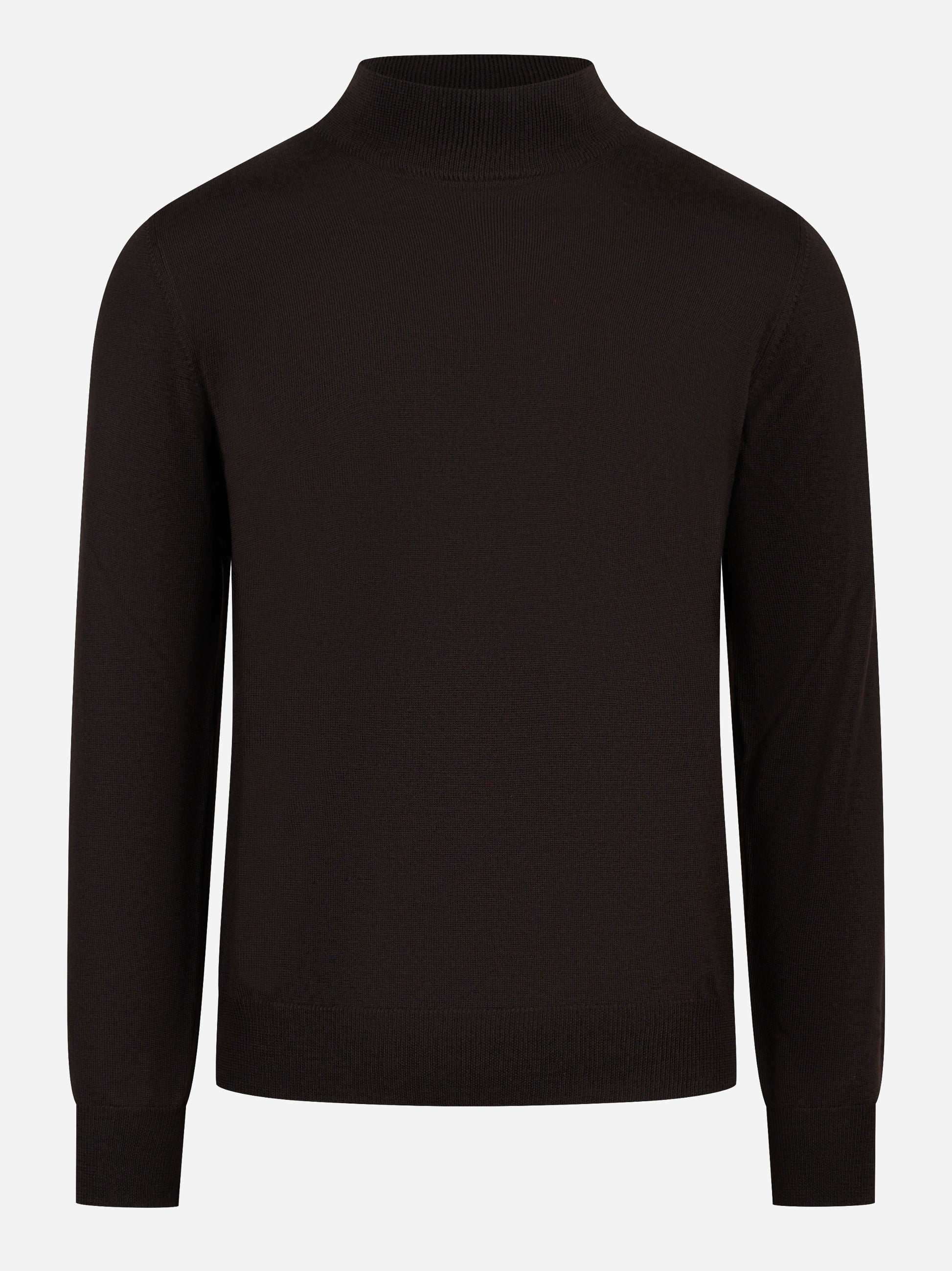 Lupetto in lana merinos finezza 12 marrone