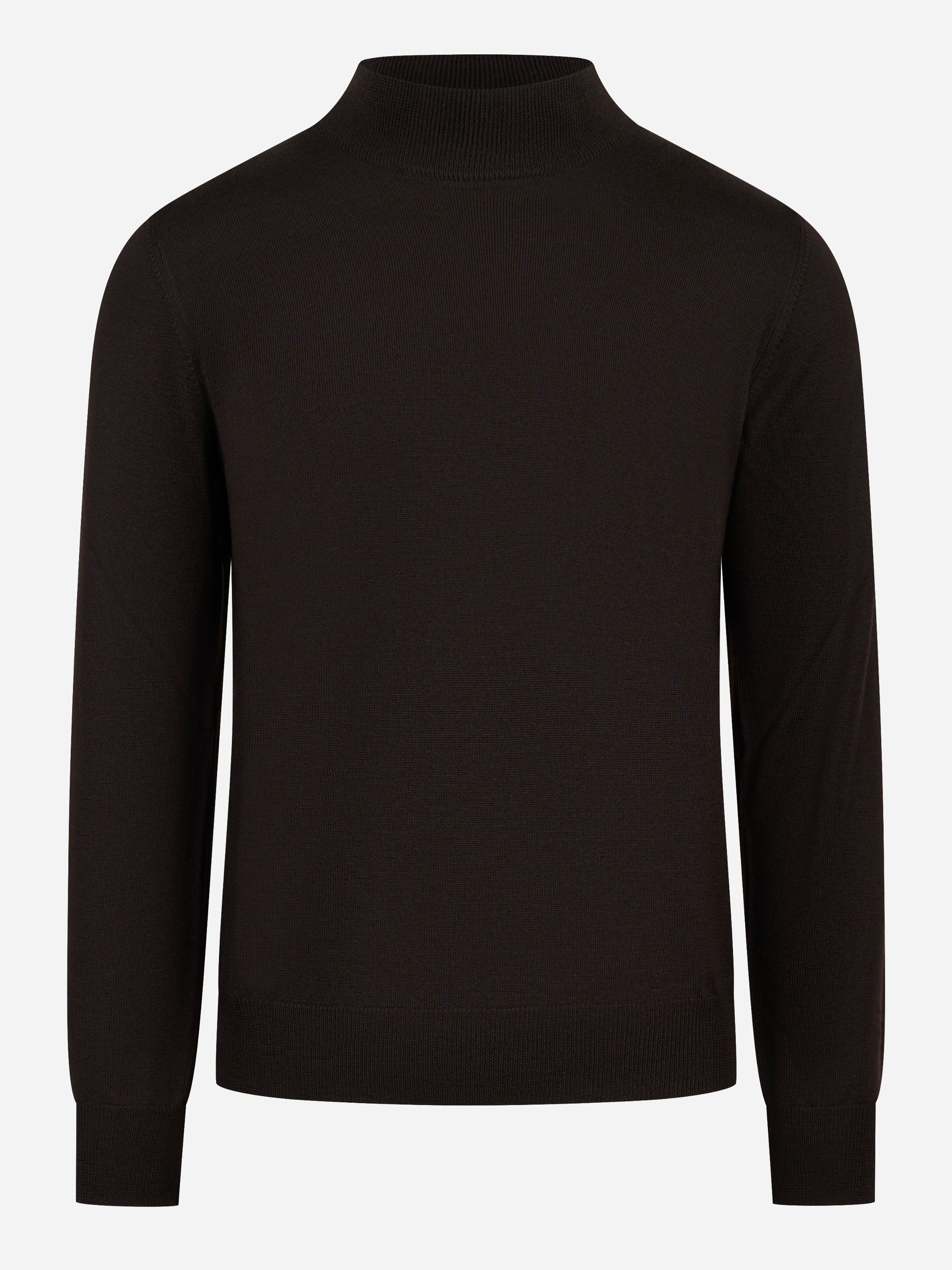 Lupetto in lana merinos finezza 12 marrone