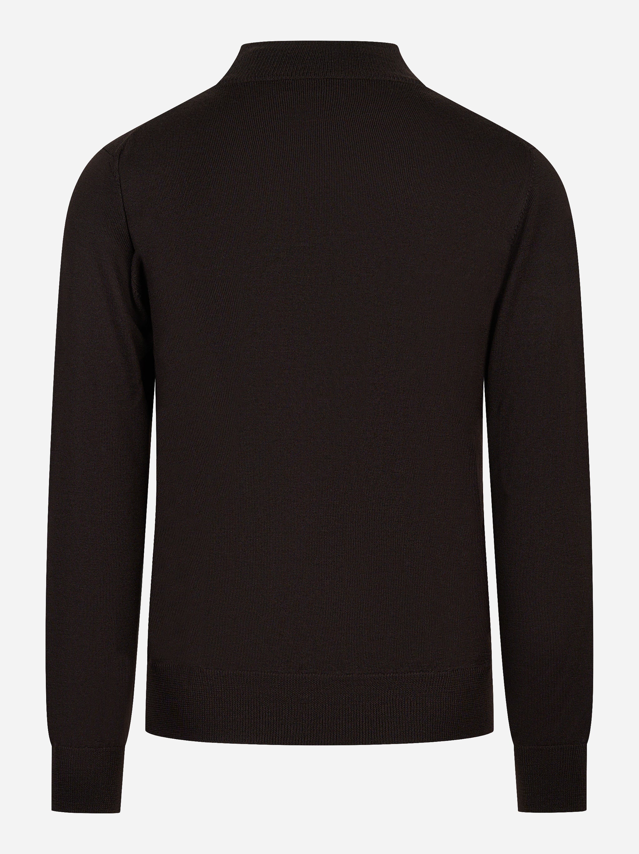 Lupetto in lana merinos finezza 12 marrone