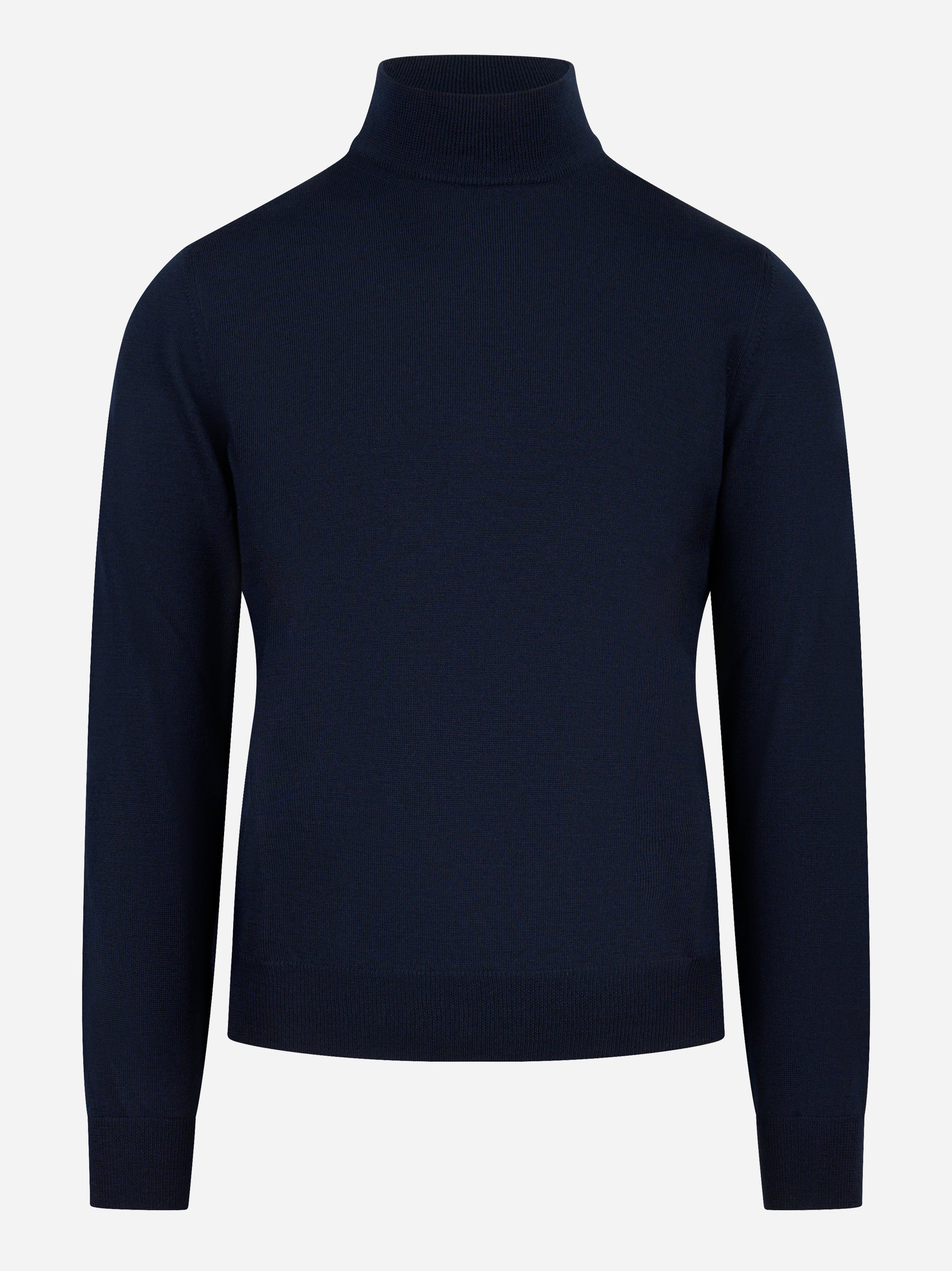 Lupetto blu in lana merinos finezza 12 blu