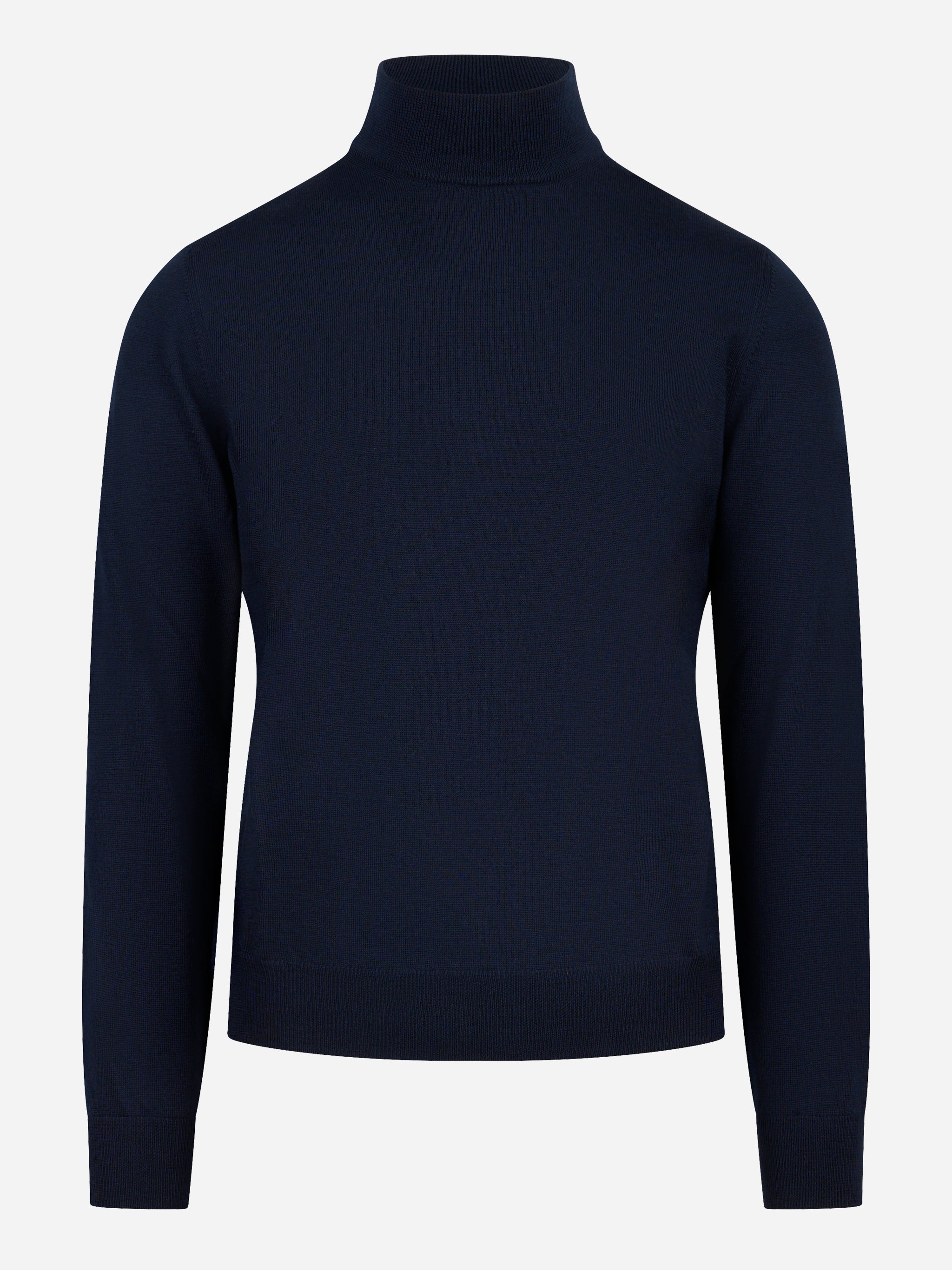 Lupetto blu in lana merinos finezza 12 blu