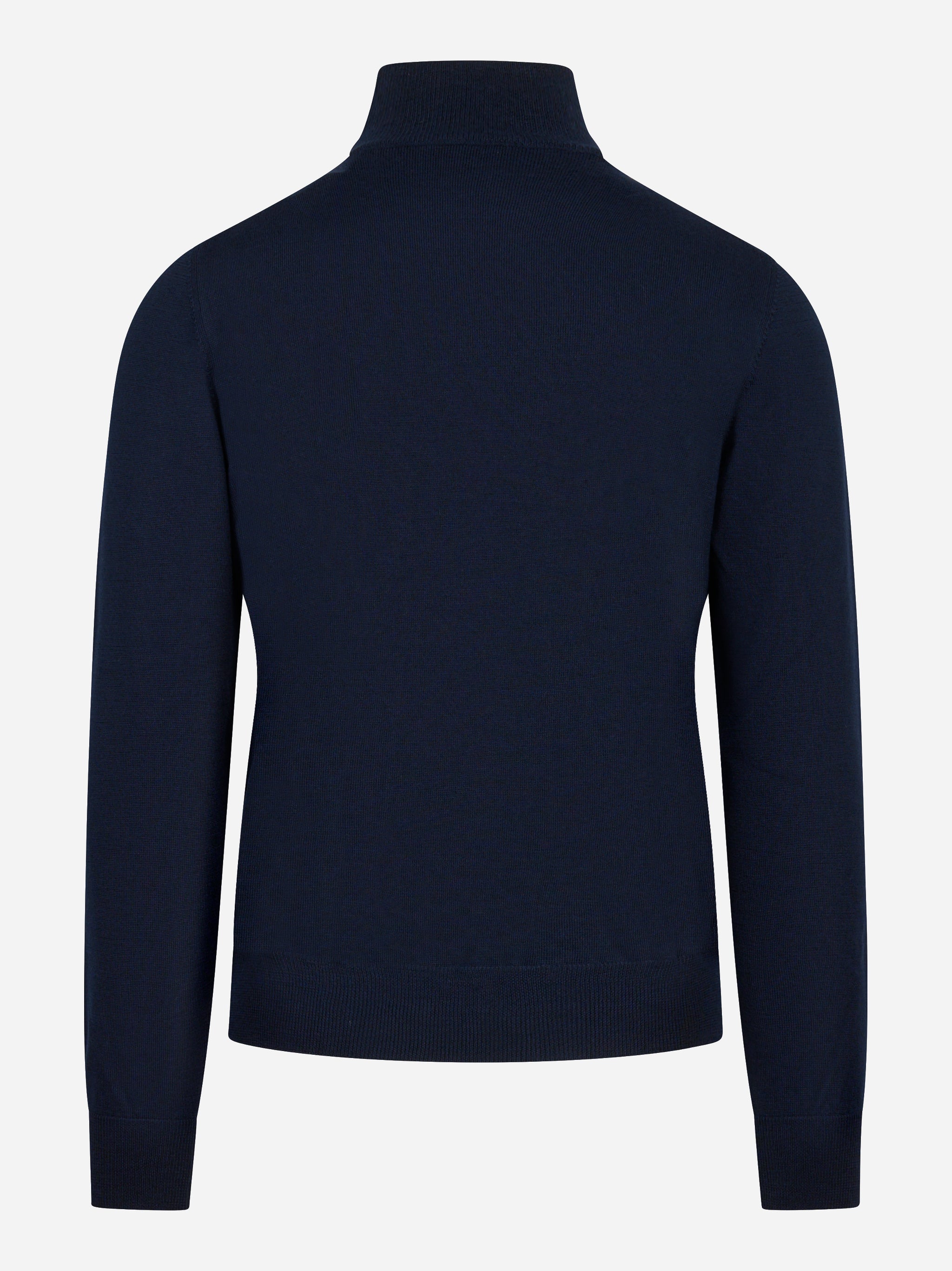 Lupetto blu in lana merinos finezza 12 blu