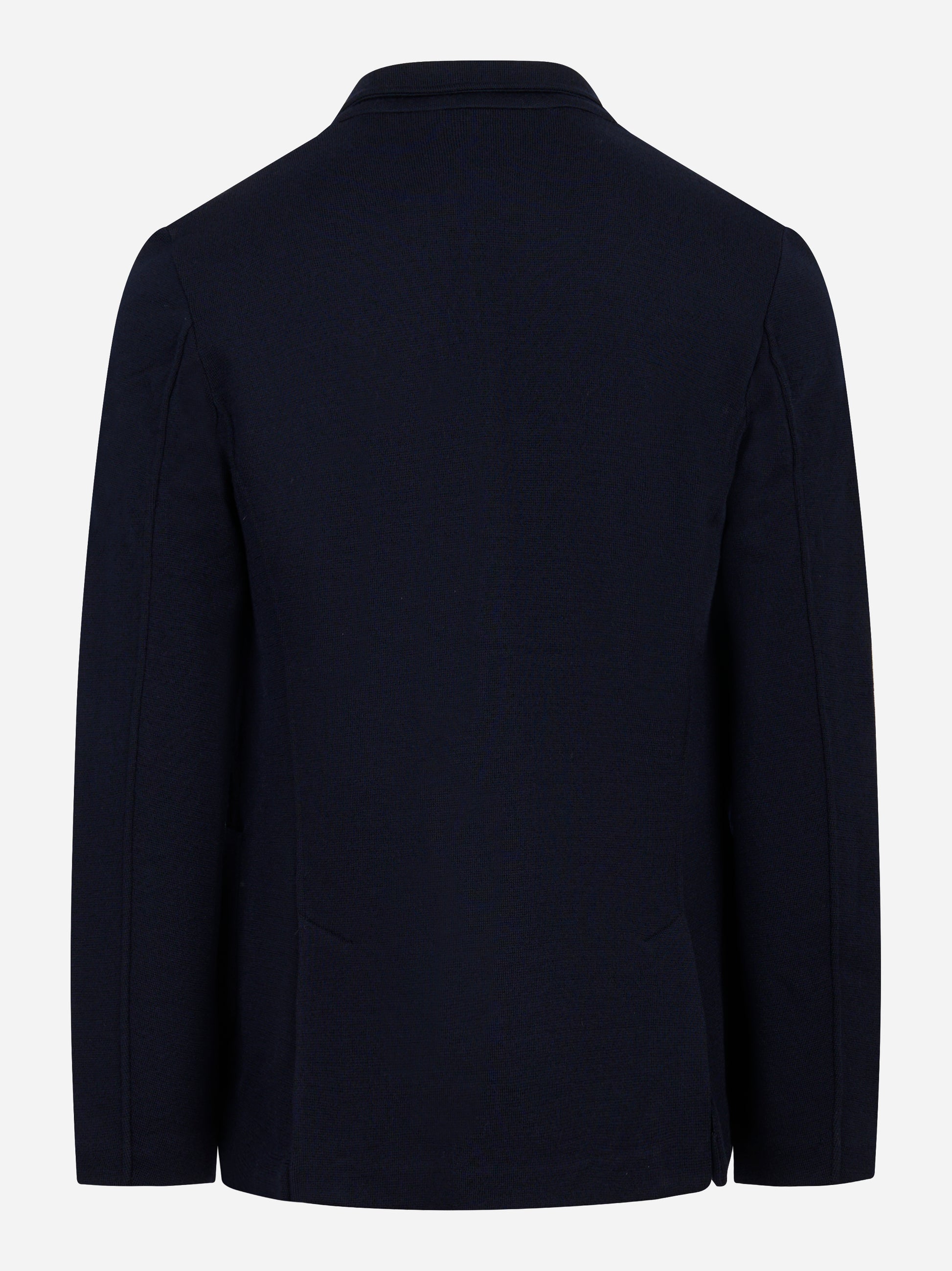 Giacca maglia in lana blu