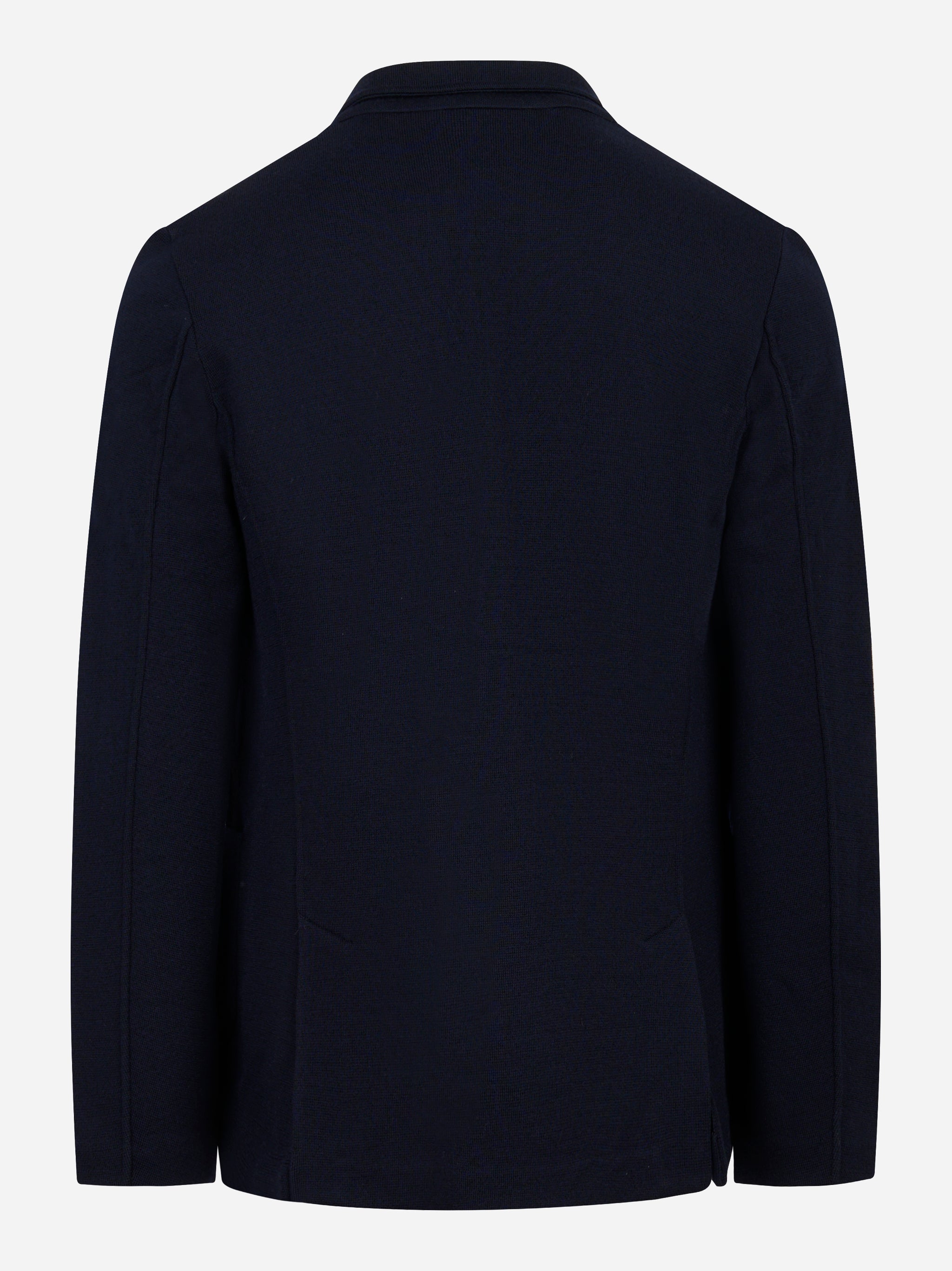 Giacca maglia in lana blu