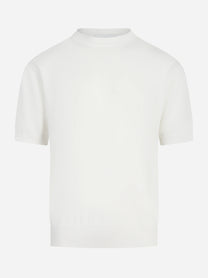 Maglia girocollo loose fit bianca