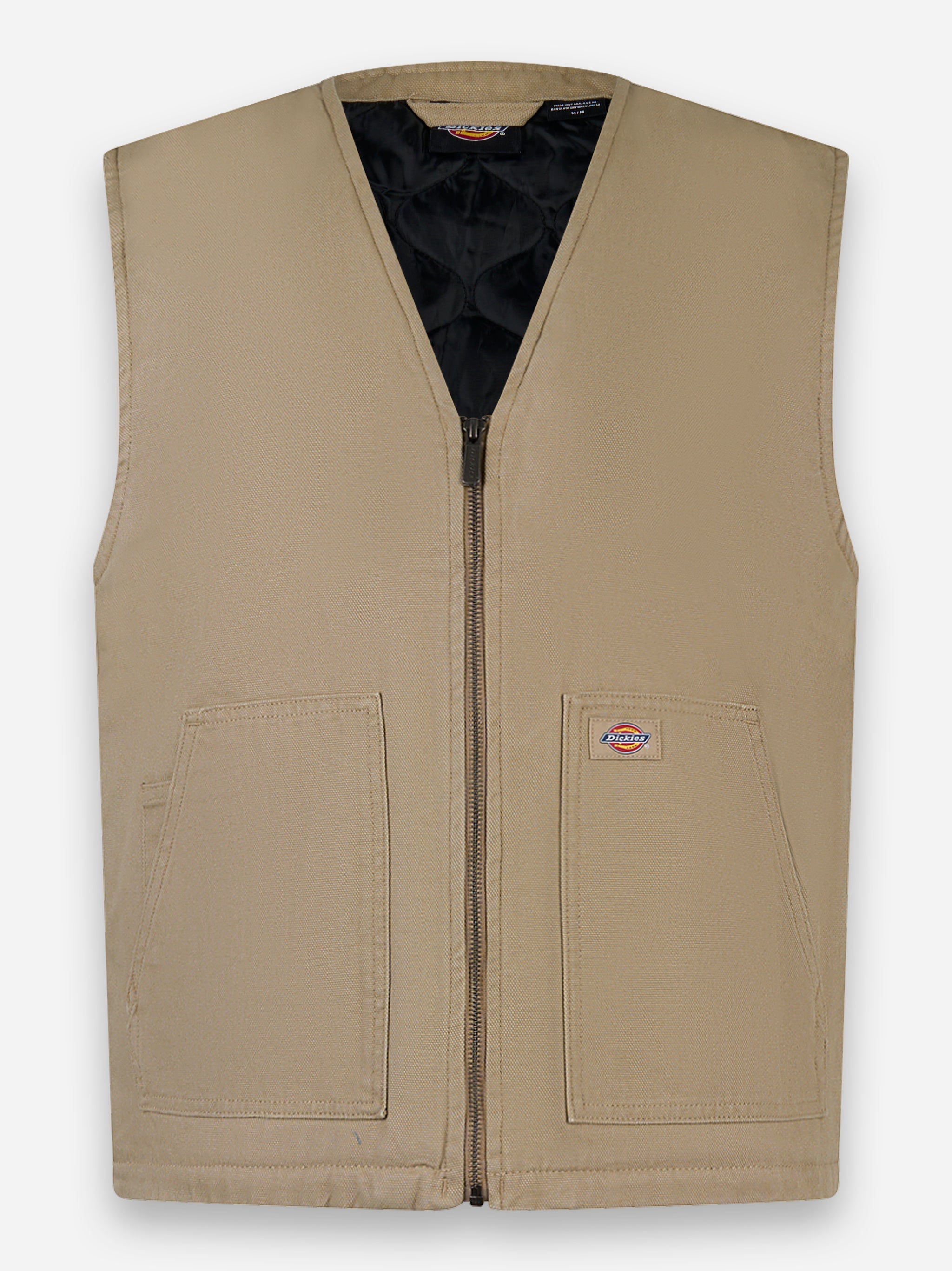 Gilet in canvas Duck Beige