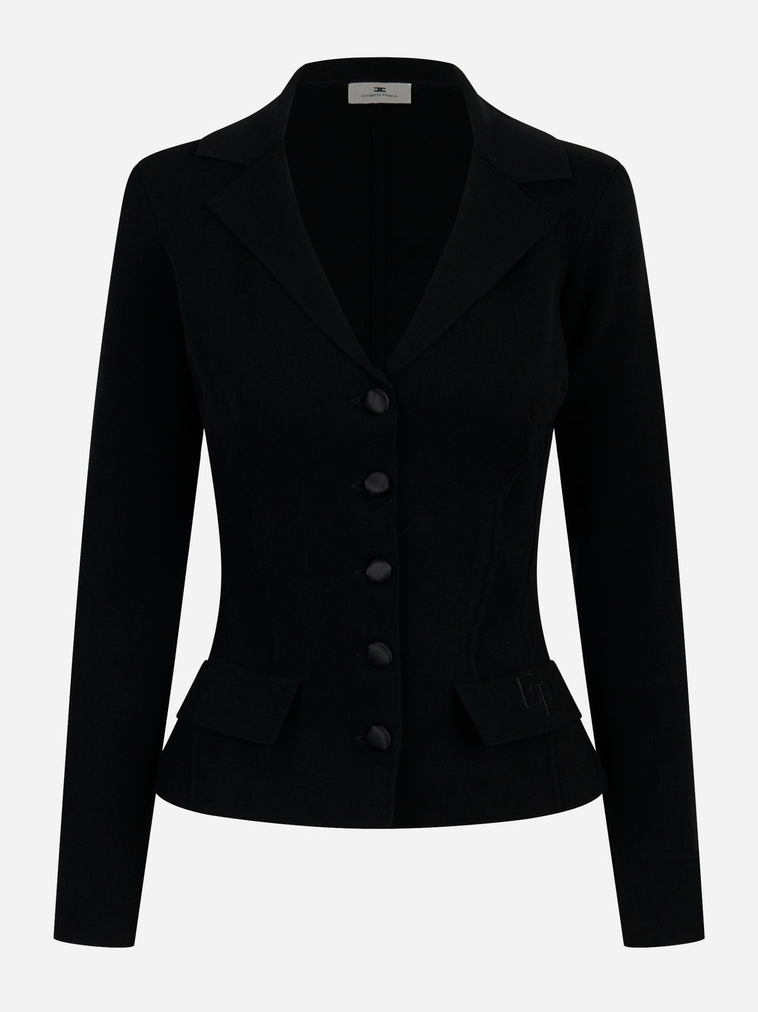 Giacca in lana punto stoffa Nera