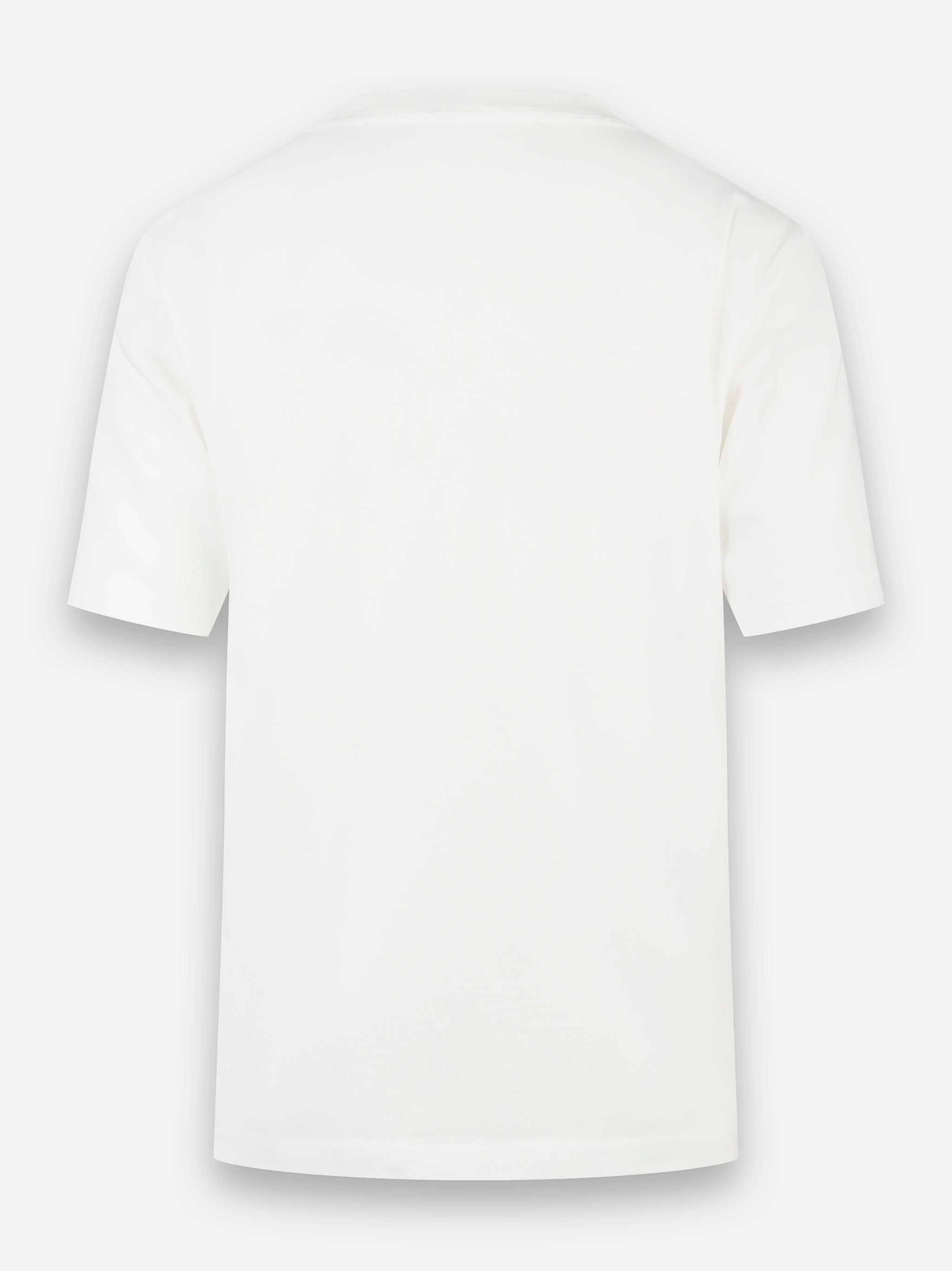 T-shirt girocollo con logo ricamato Bianco