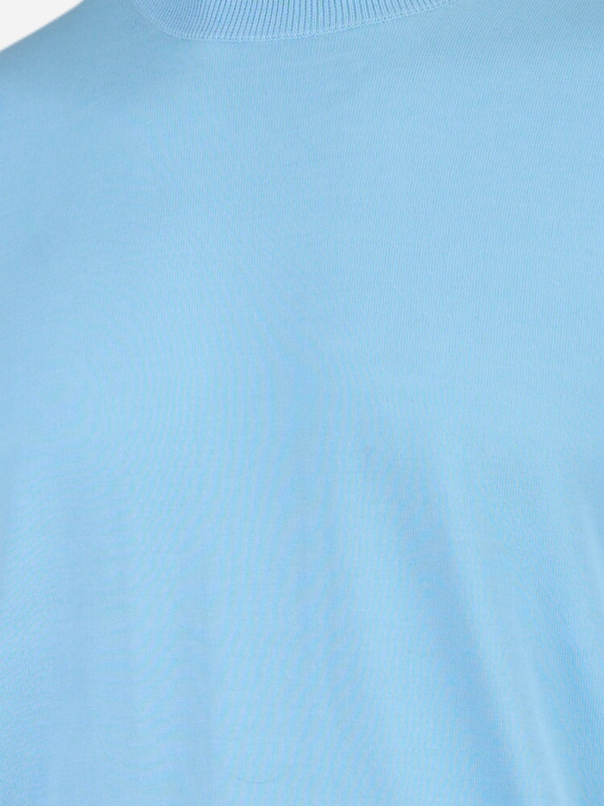 T-shirt manica corta in cotone Azzurro
