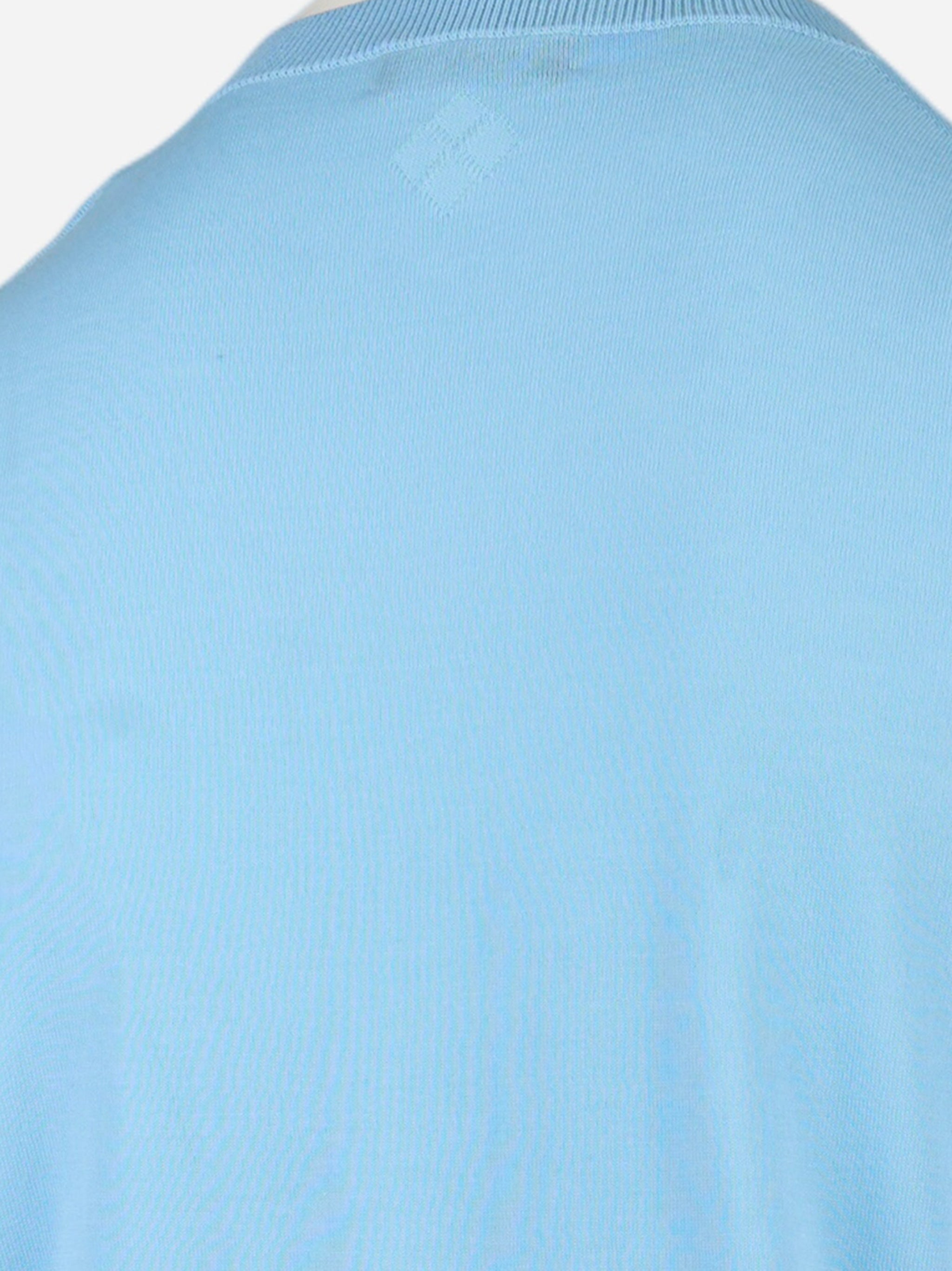 T-shirt manica corta in cotone Azzurro