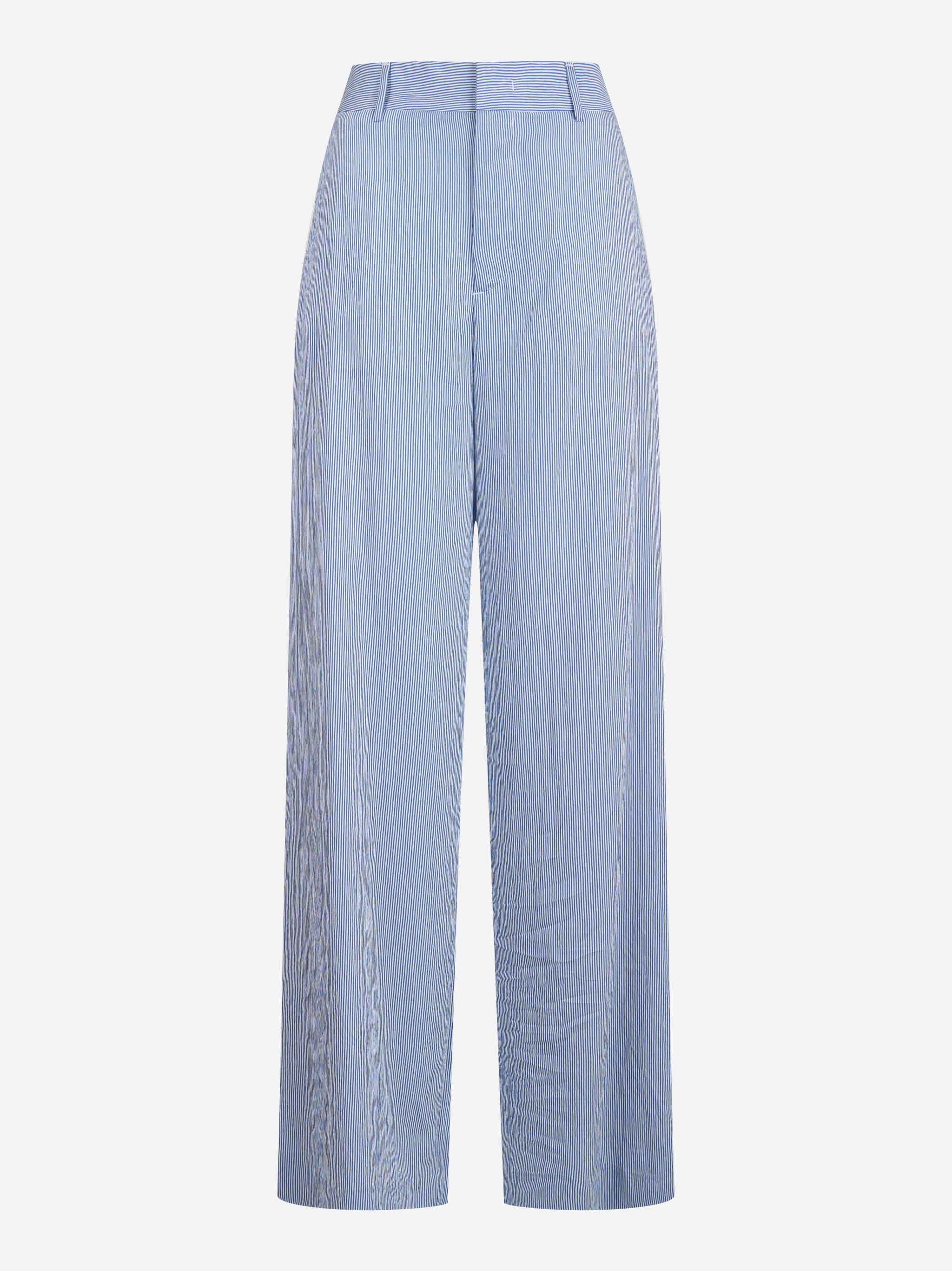 Pantalone Lorenza in viscosa con motivo a righe