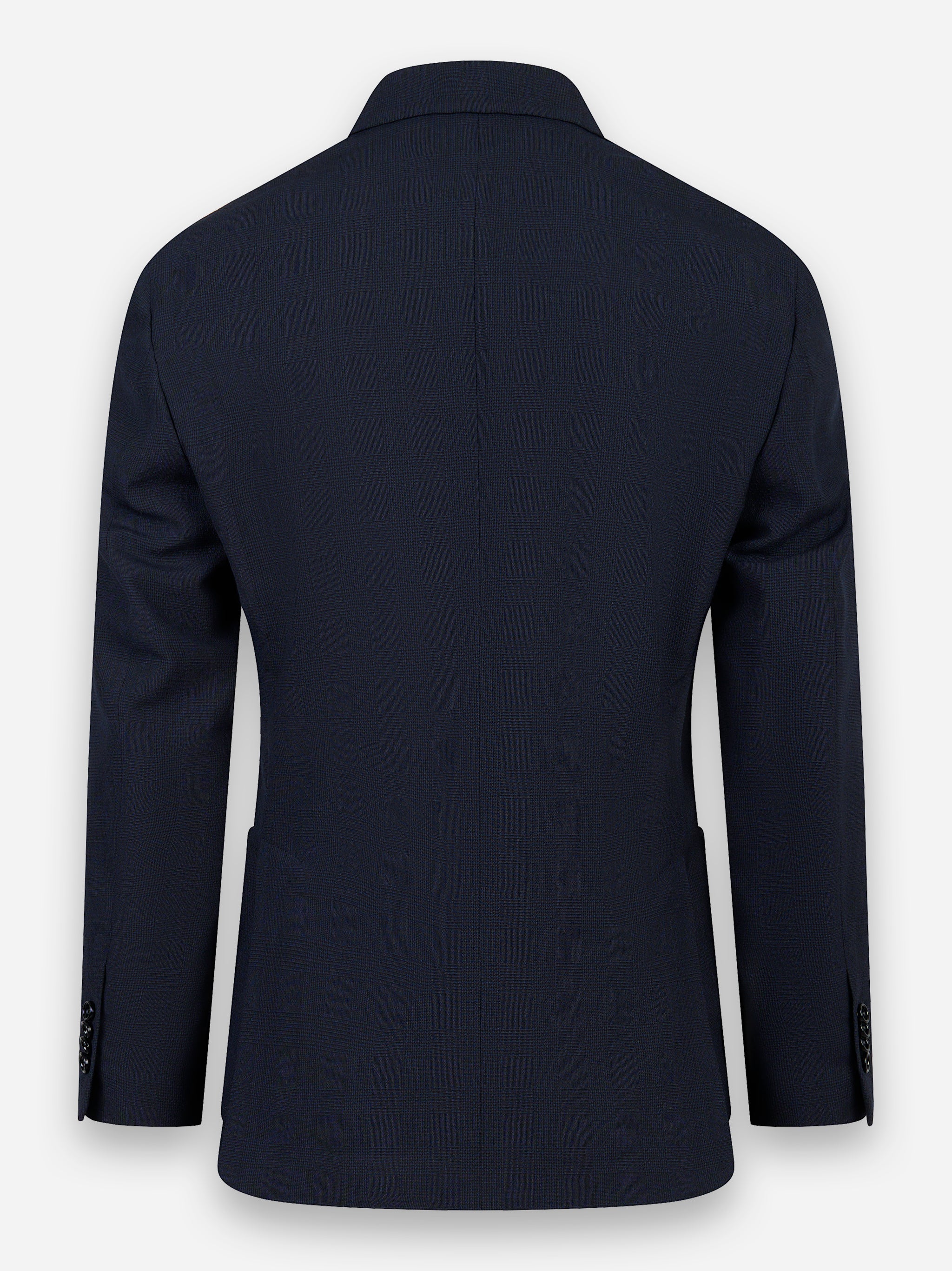 Blazer monopetto con motivo check Blu