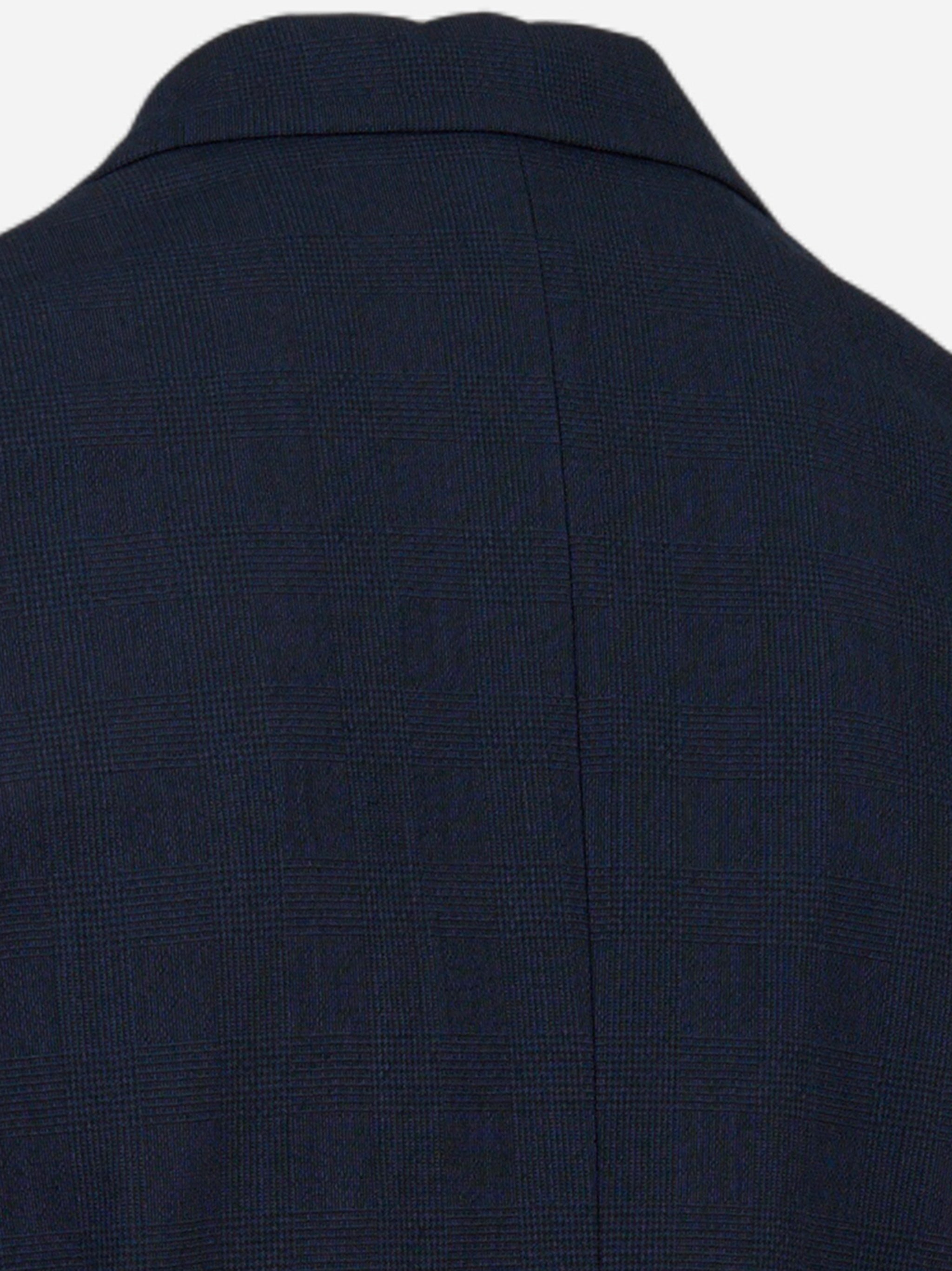 Blazer monopetto con motivo check Blu