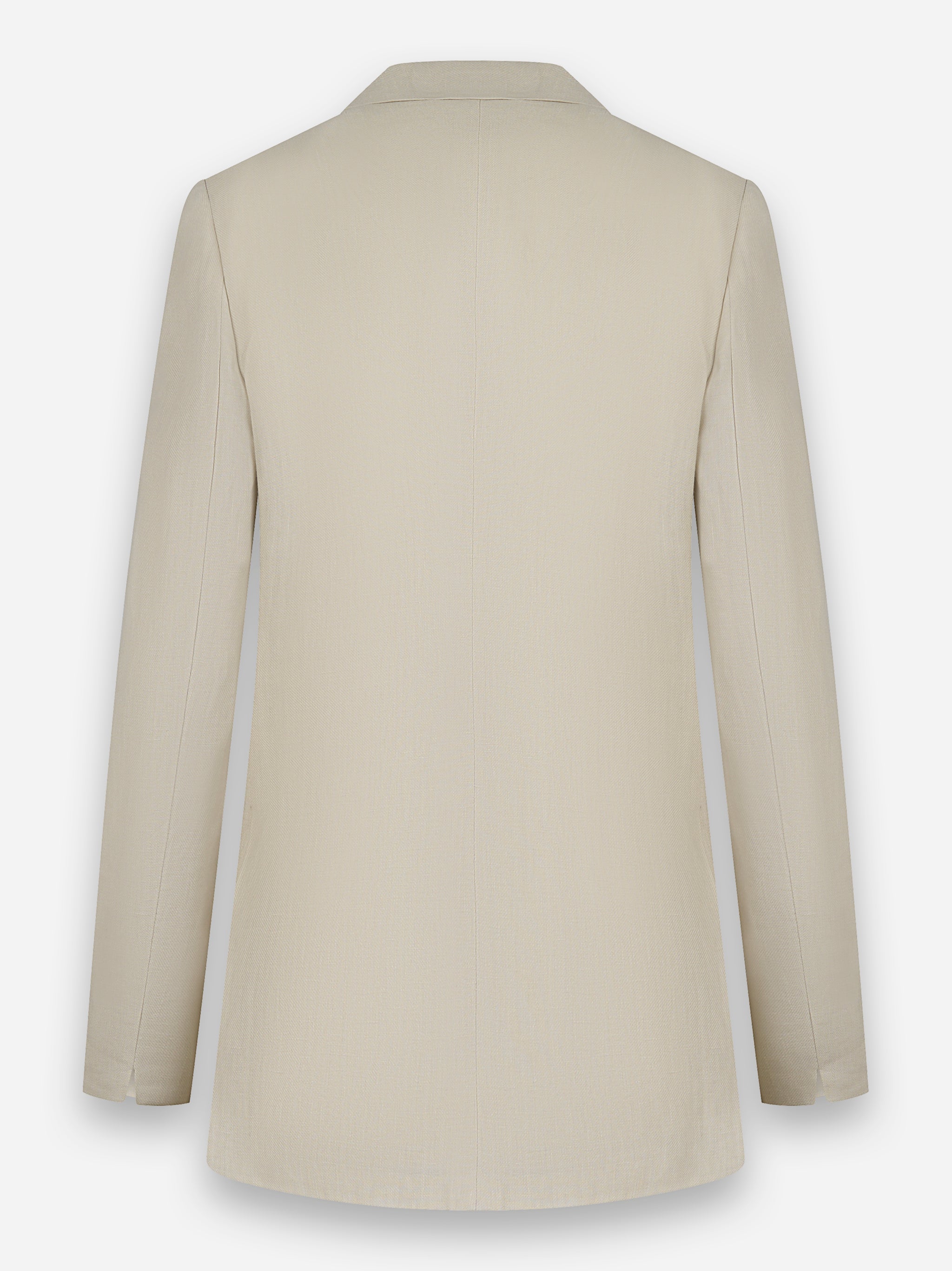 Blazer doppiopetto in lino Beige