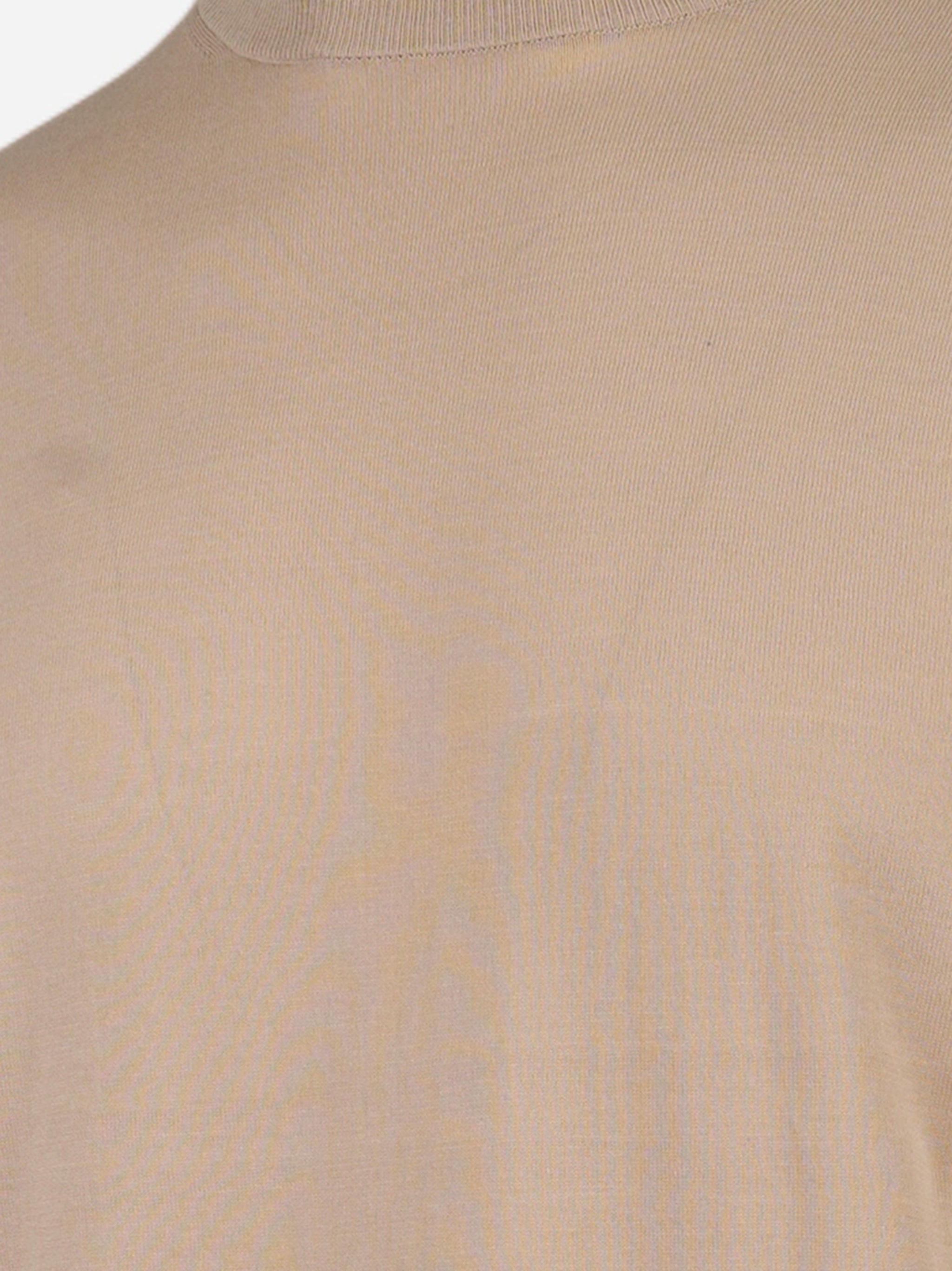 Maglia manica lunga in cotone Beige