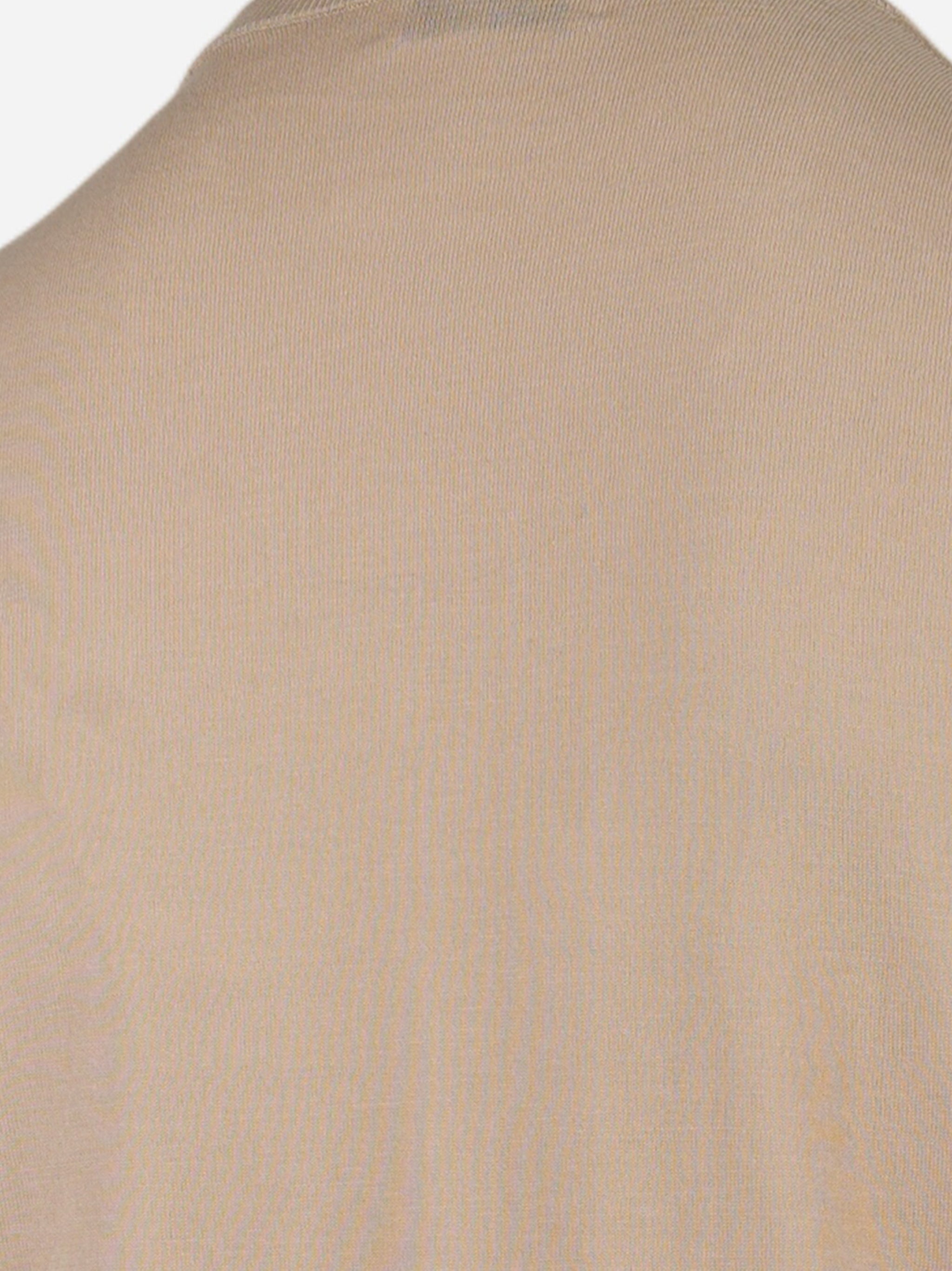 Maglia manica lunga in cotone Beige