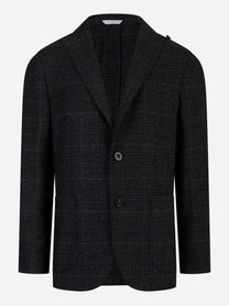 Blazer monopetto in lana Nero