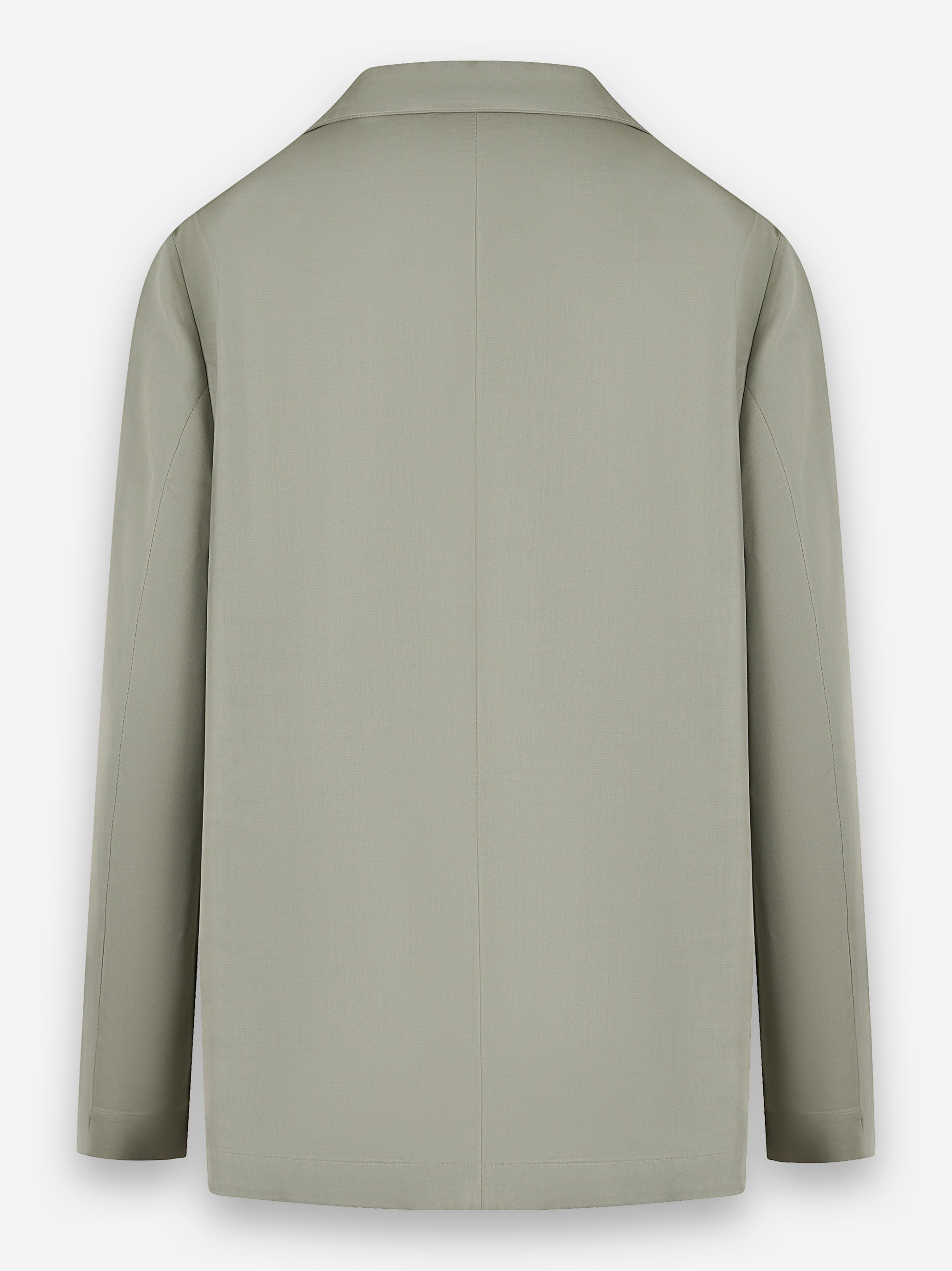 Giacca camicia in misto viscosa Verde