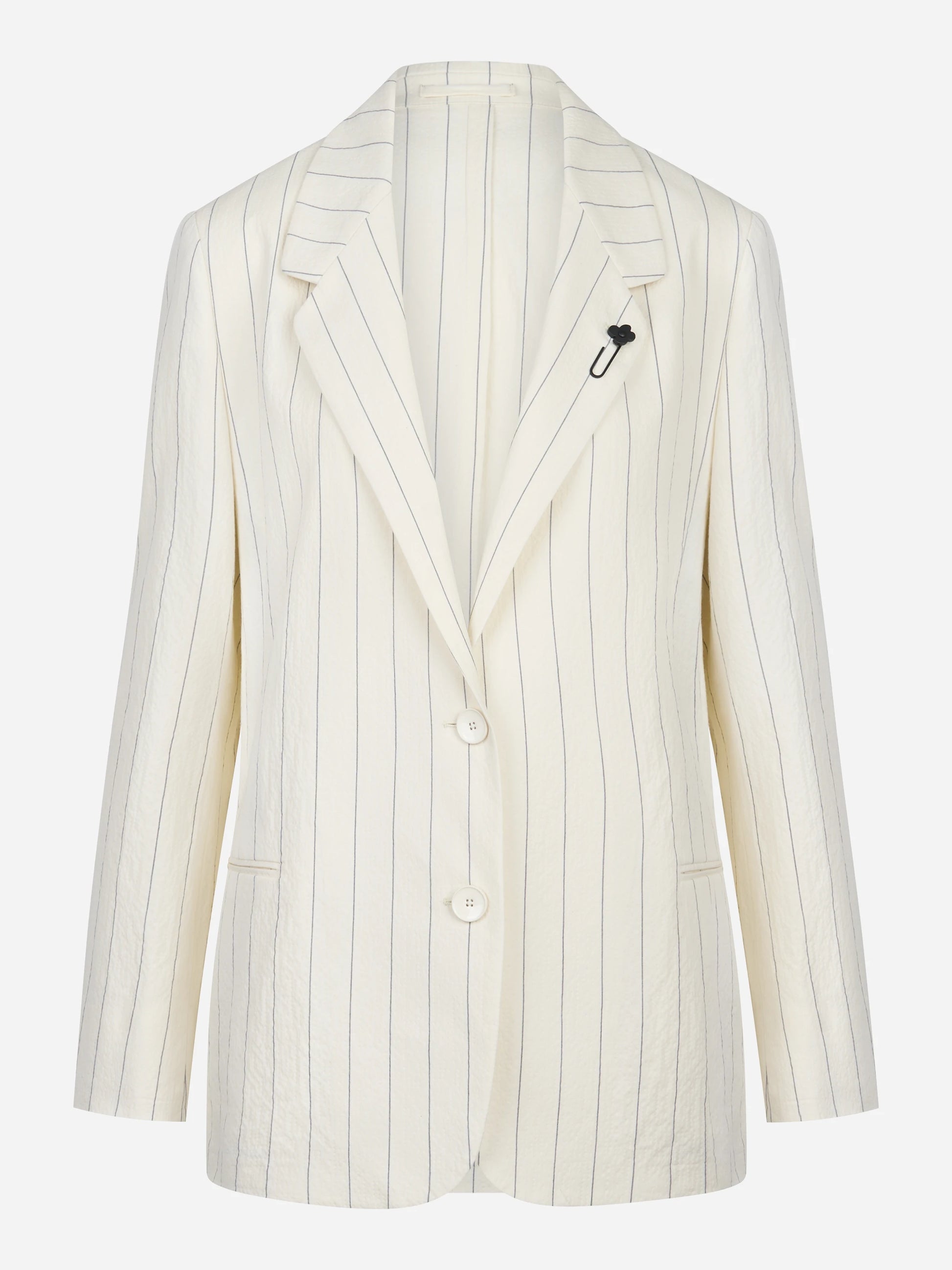 Blazer monopetto con motivo gessato