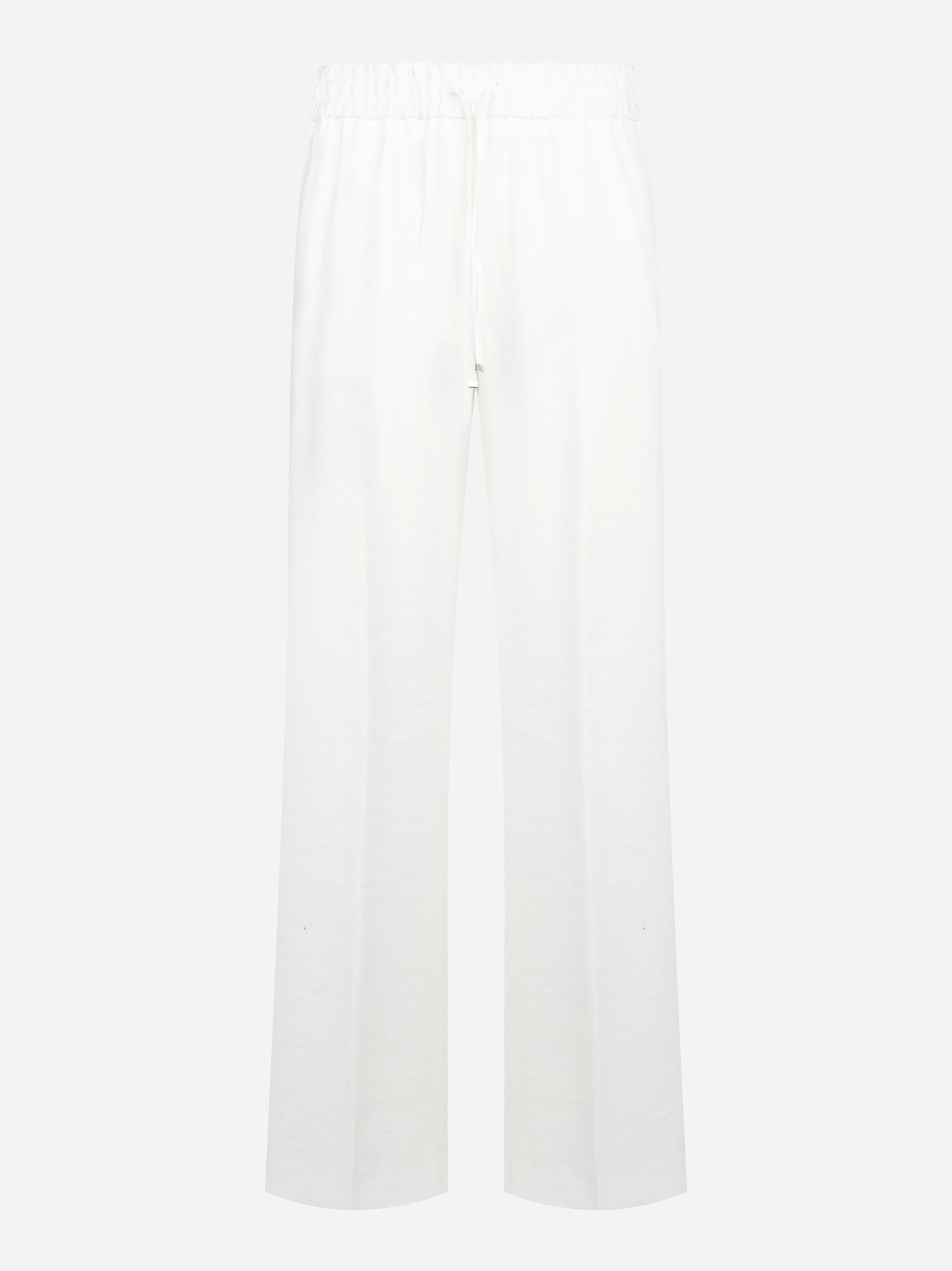Pantalone jogger Marisol in viscosa bianco