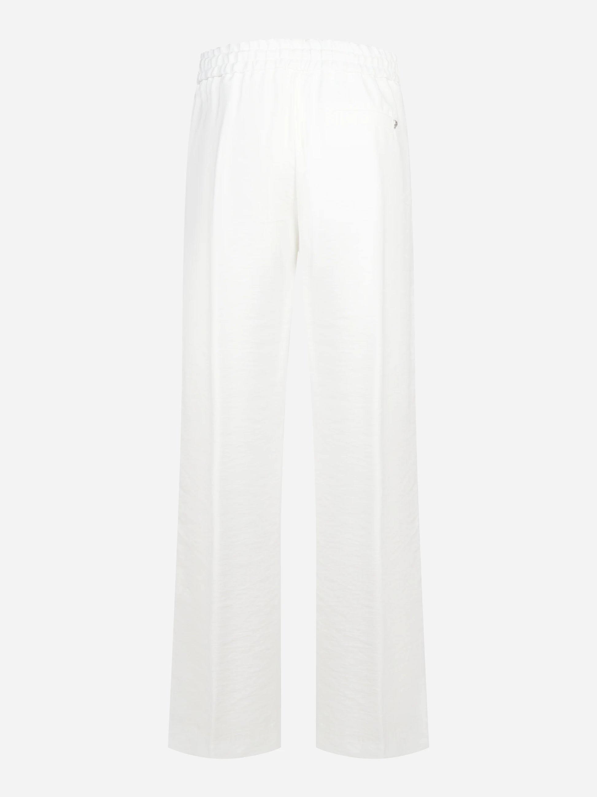 Pantalone jogger Marisol in viscosa bianco