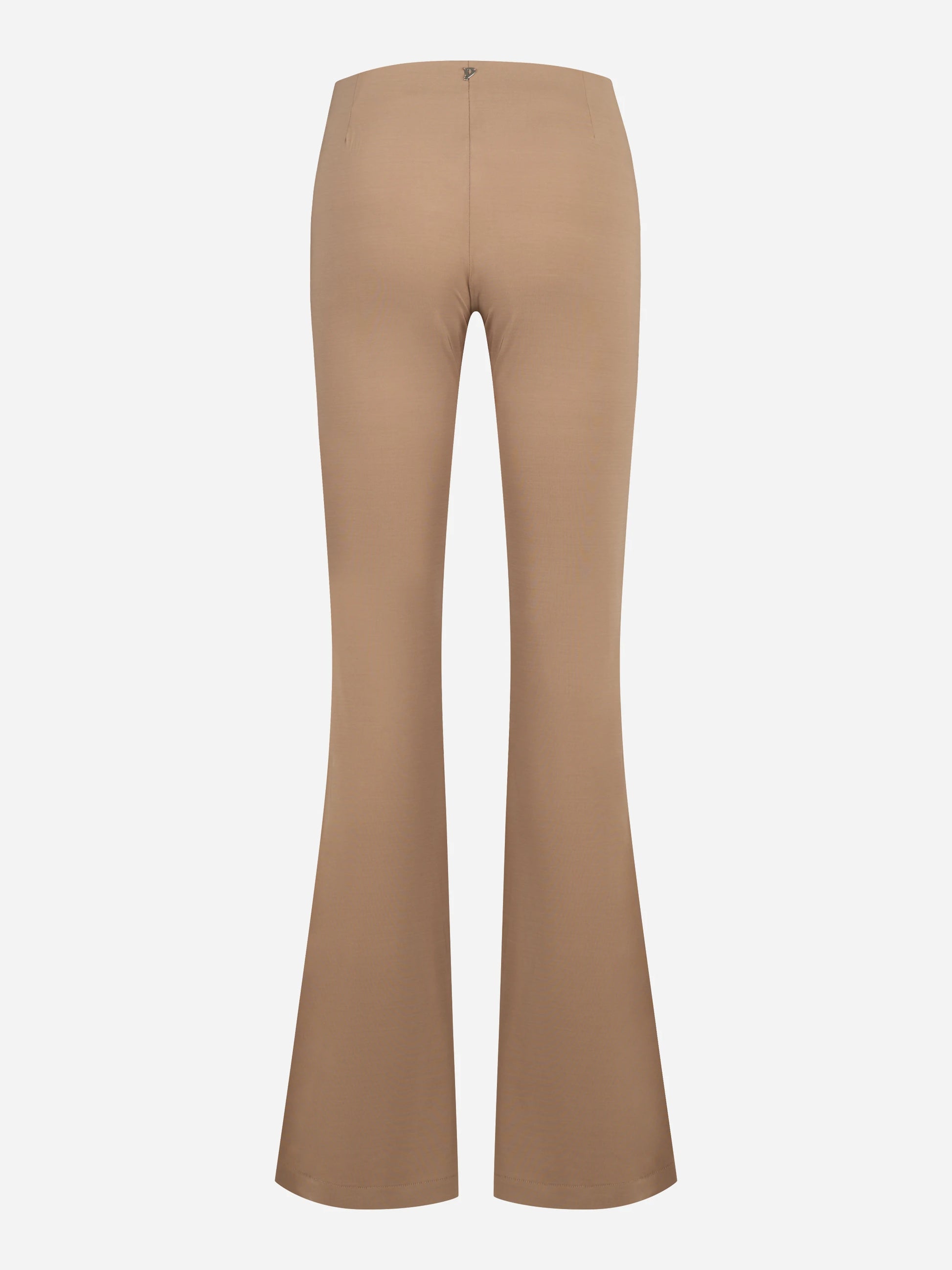 Pantaloni slim in jersey viscosa beige