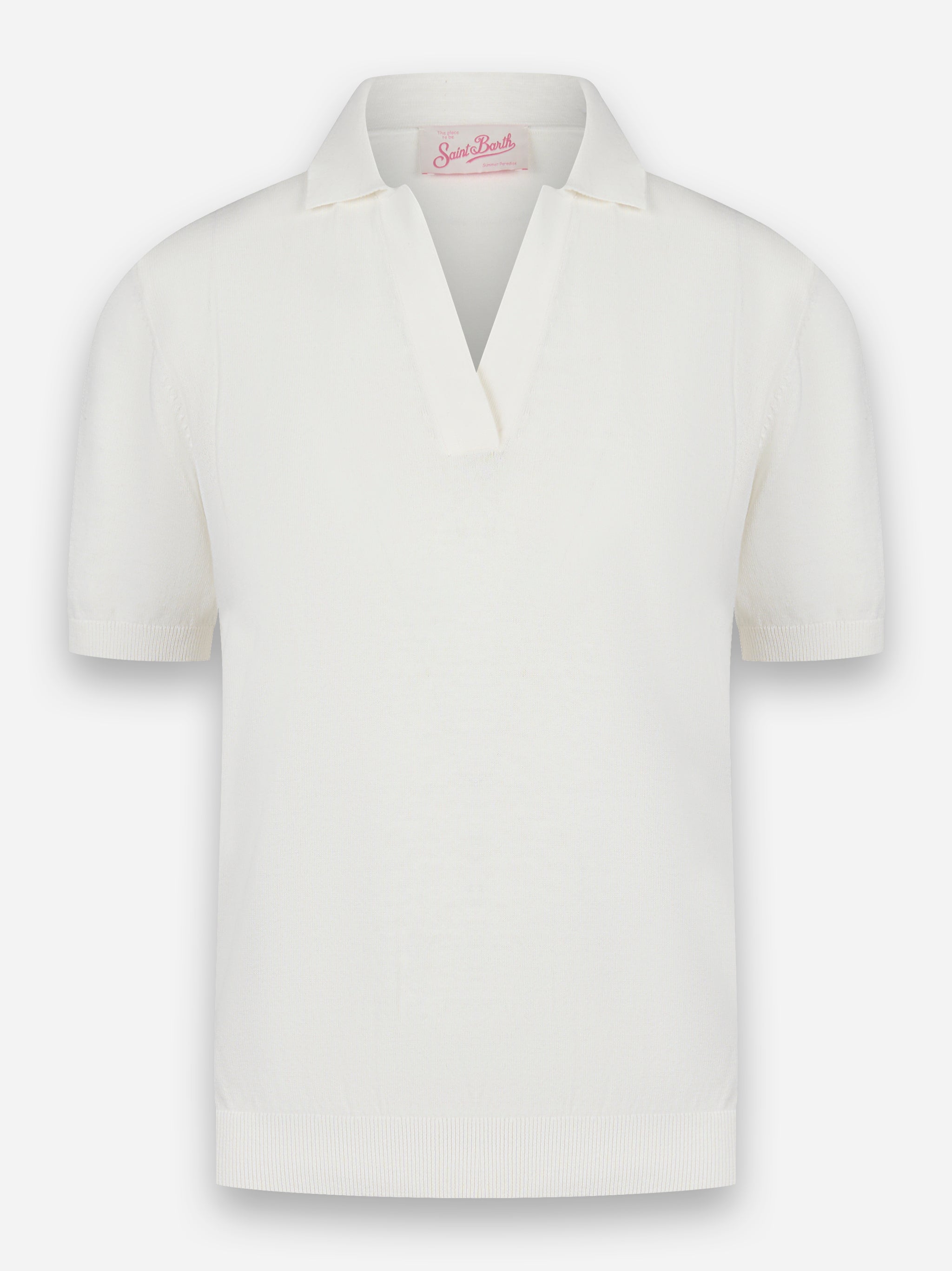 Polo skipper Evonne in cotone Bianco