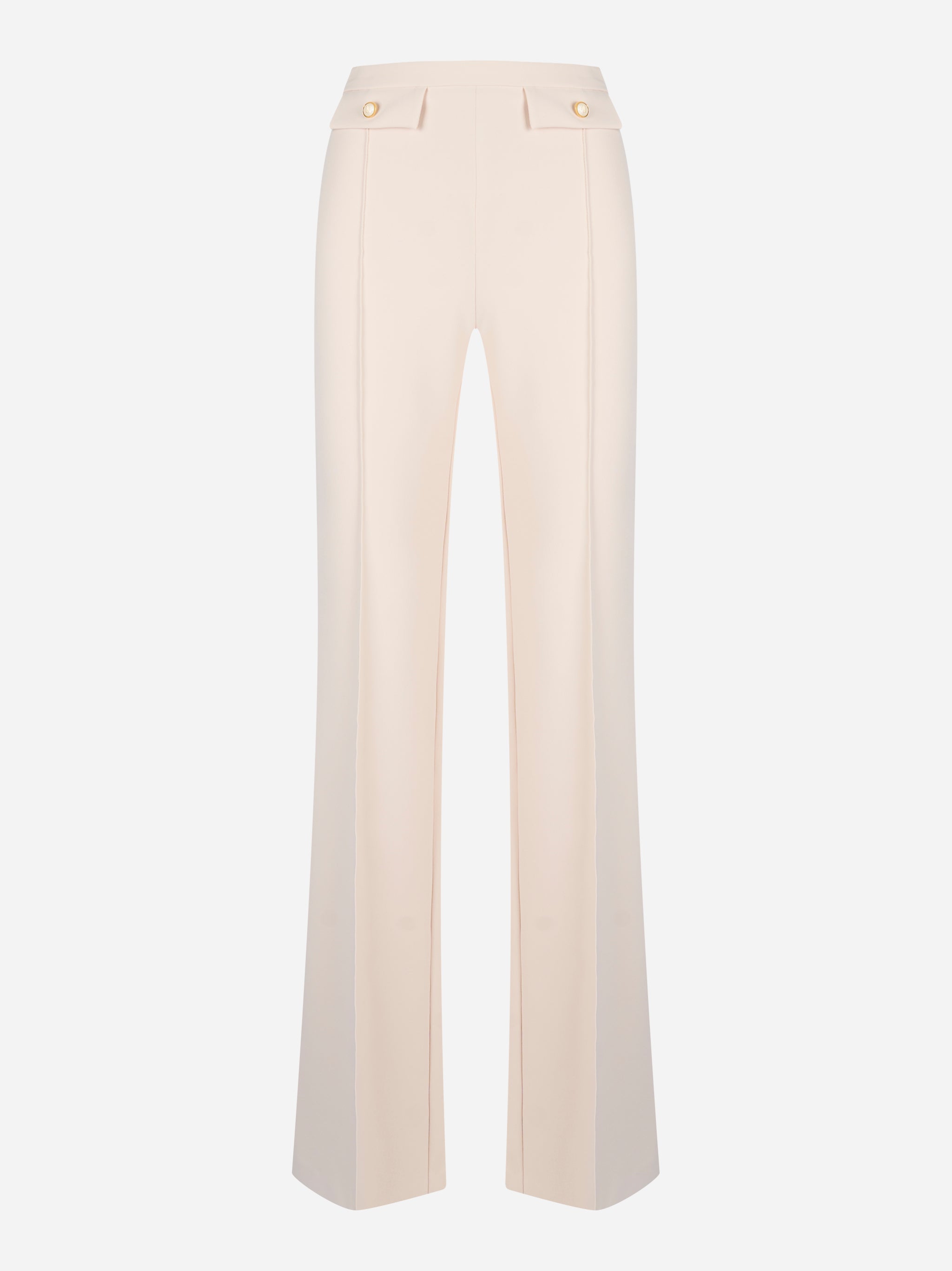 Pantaloni in doppio crepe Bianco