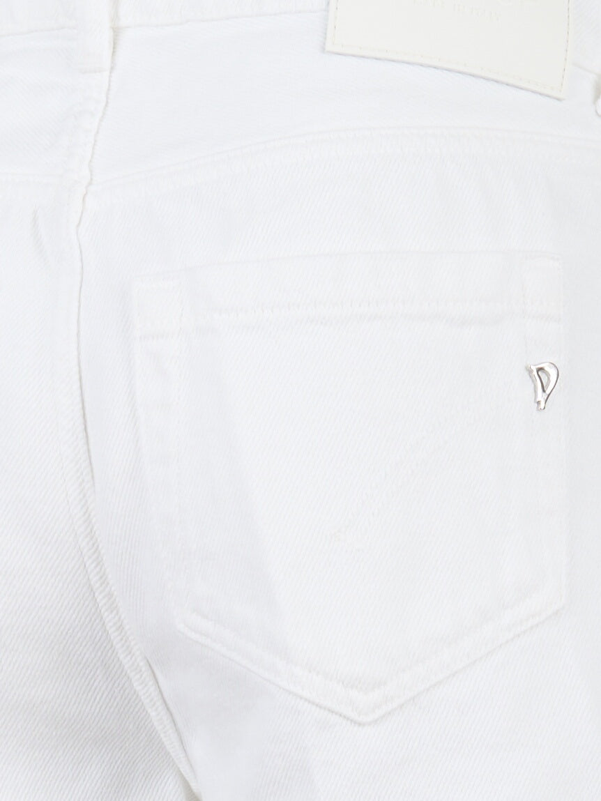 Shorts Evie con ricamo Bianco