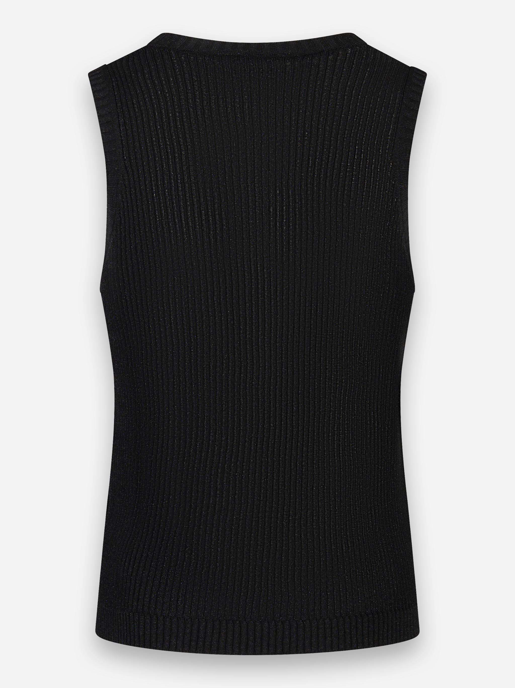 Gilet in viscosa Nero