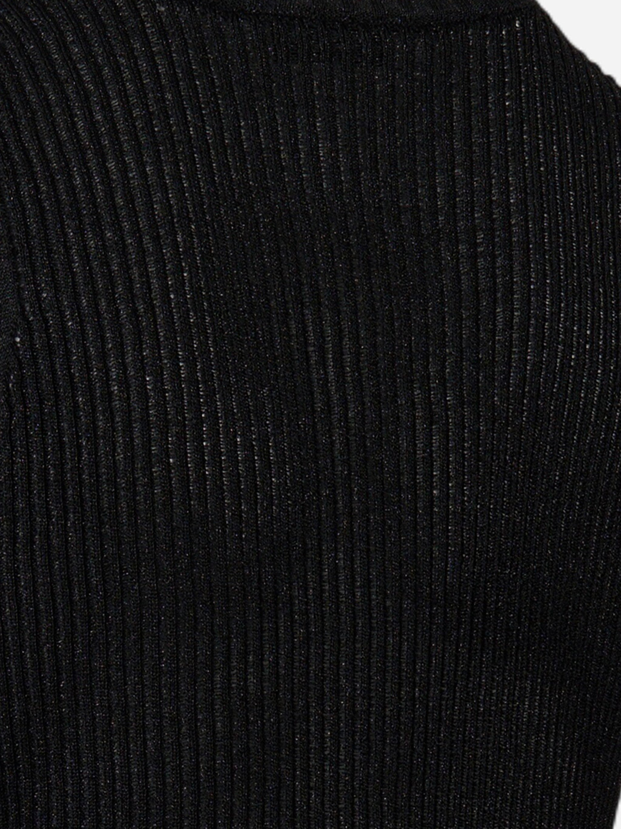 Gilet in viscosa Nero