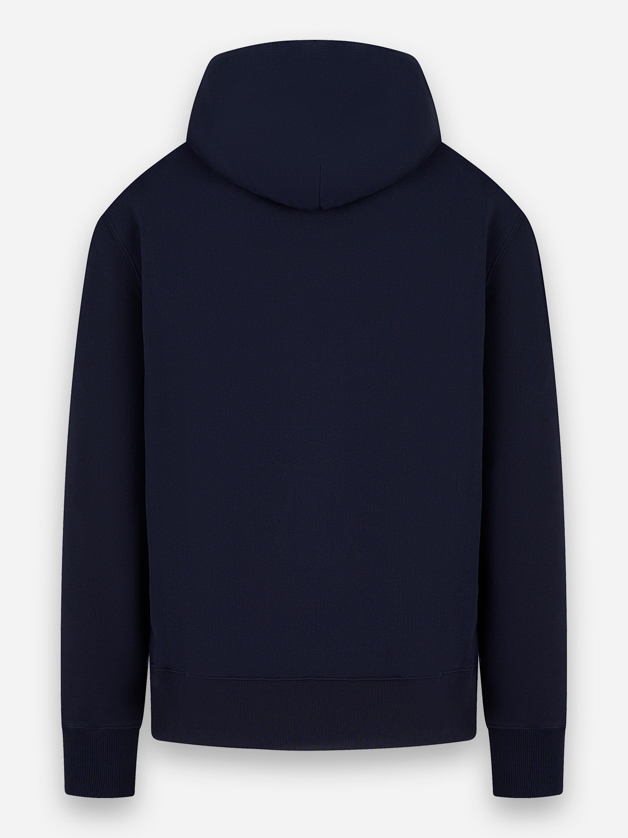 Hoodie con logo ricamato Blu