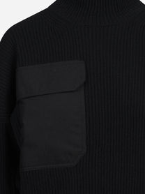 Maglia collo alto regular-fit nera