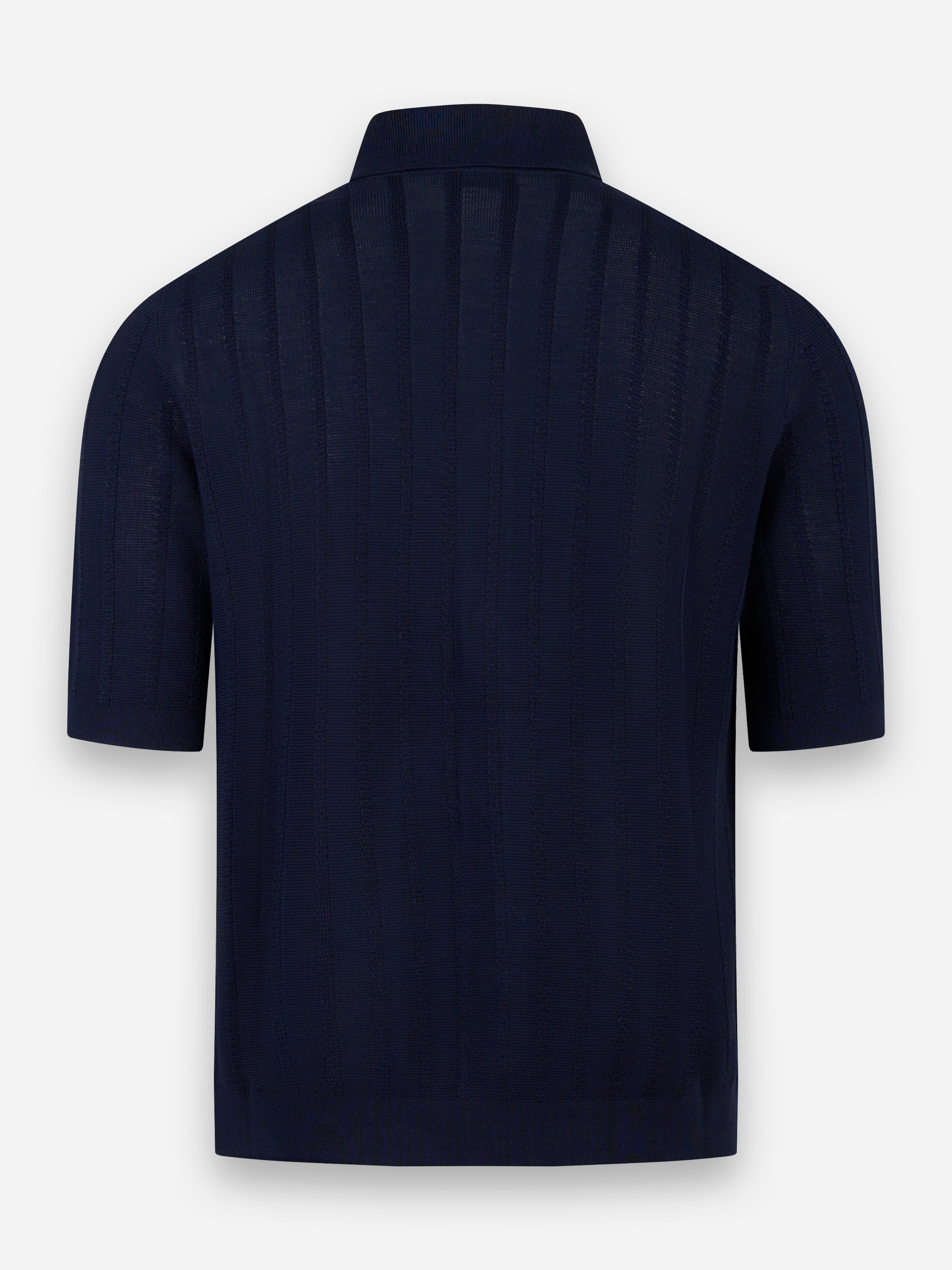 Polo camicia in cotone Blu