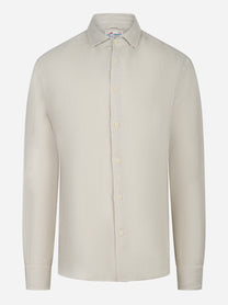 Camicia manica lunga Pamplona in lino beige