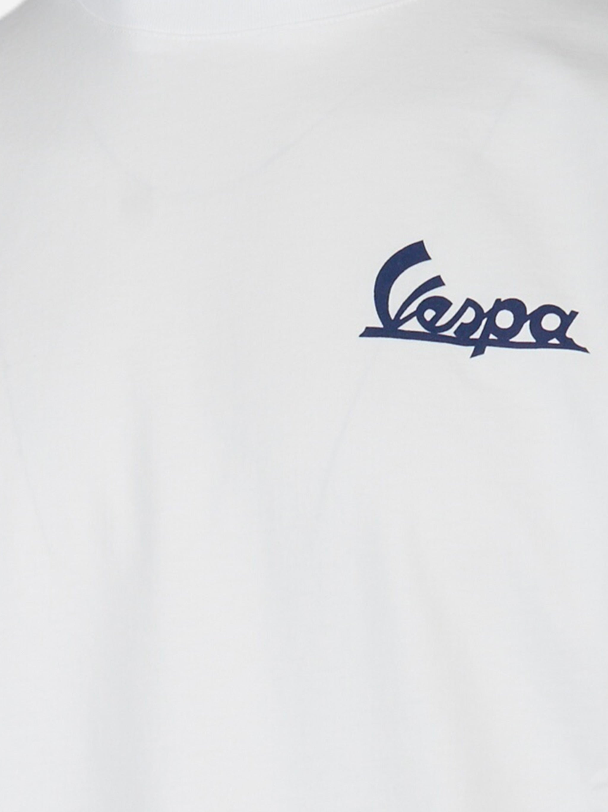 T-shirt girocollo con stampoa Vespa Bianco