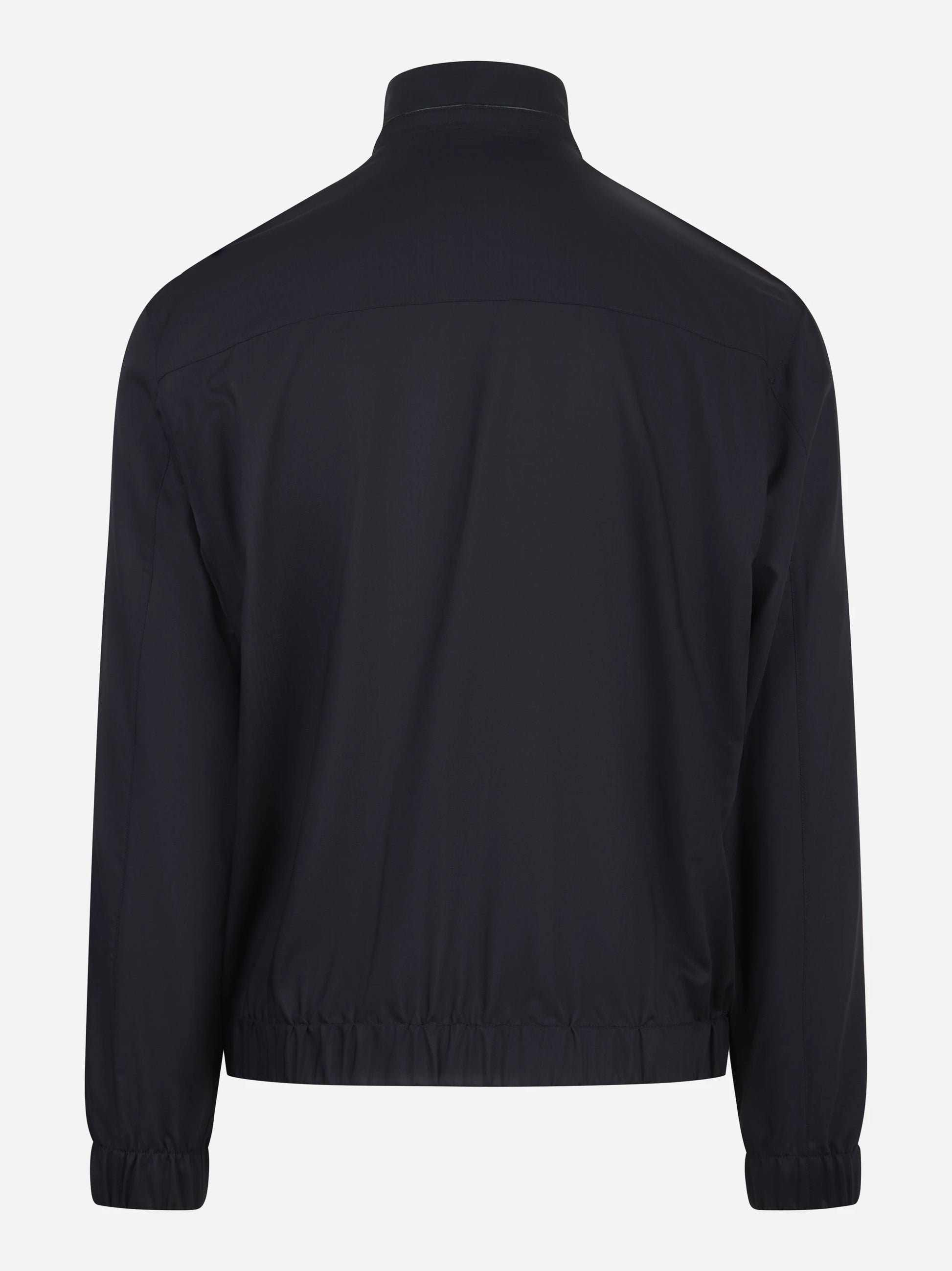 Bomber in pura lana vergine blu