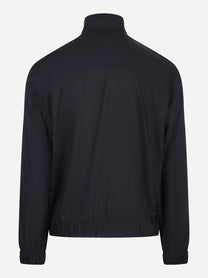 Bomber in pura lana vergine blu