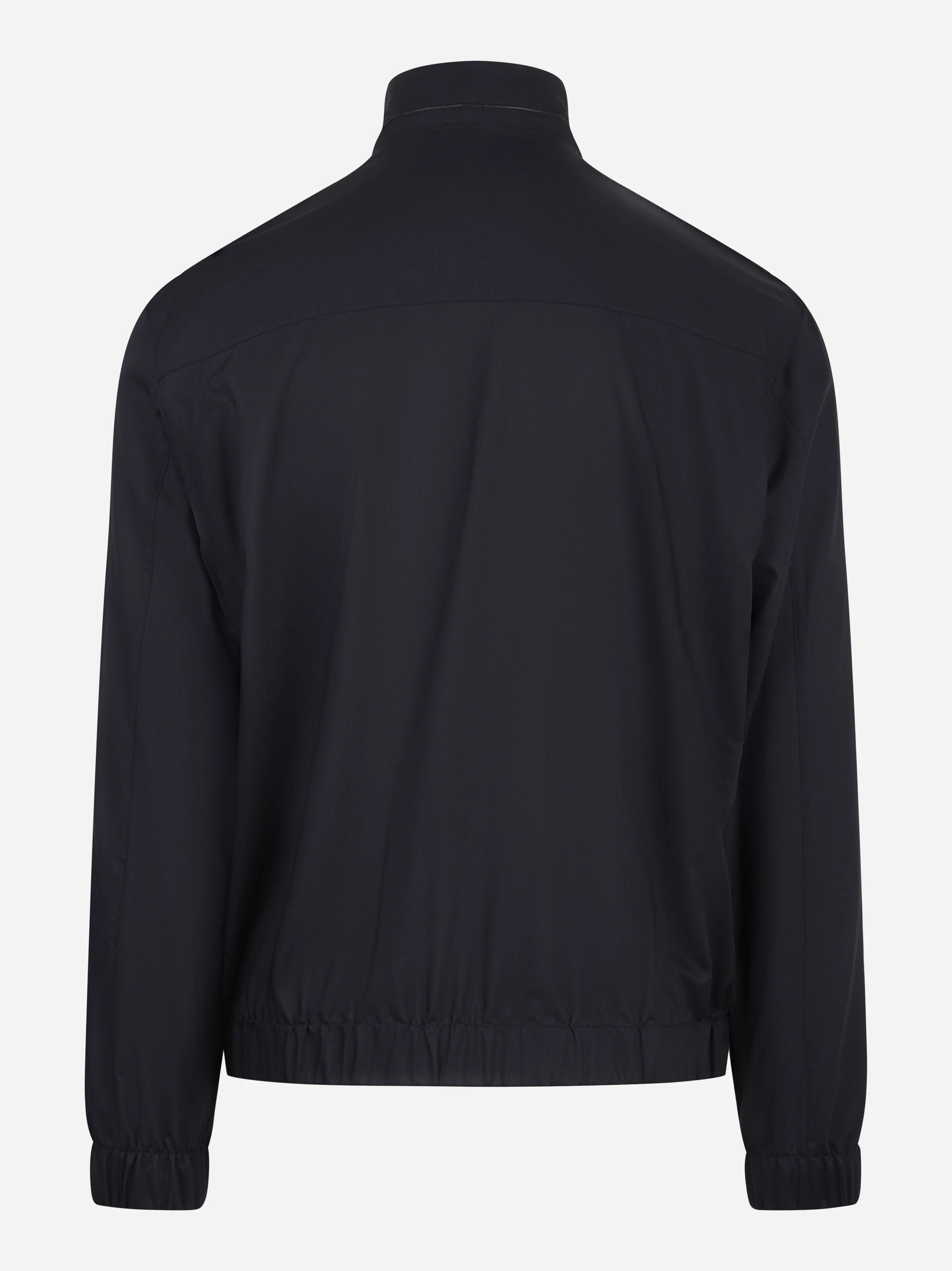 Bomber in pura lana vergine blu