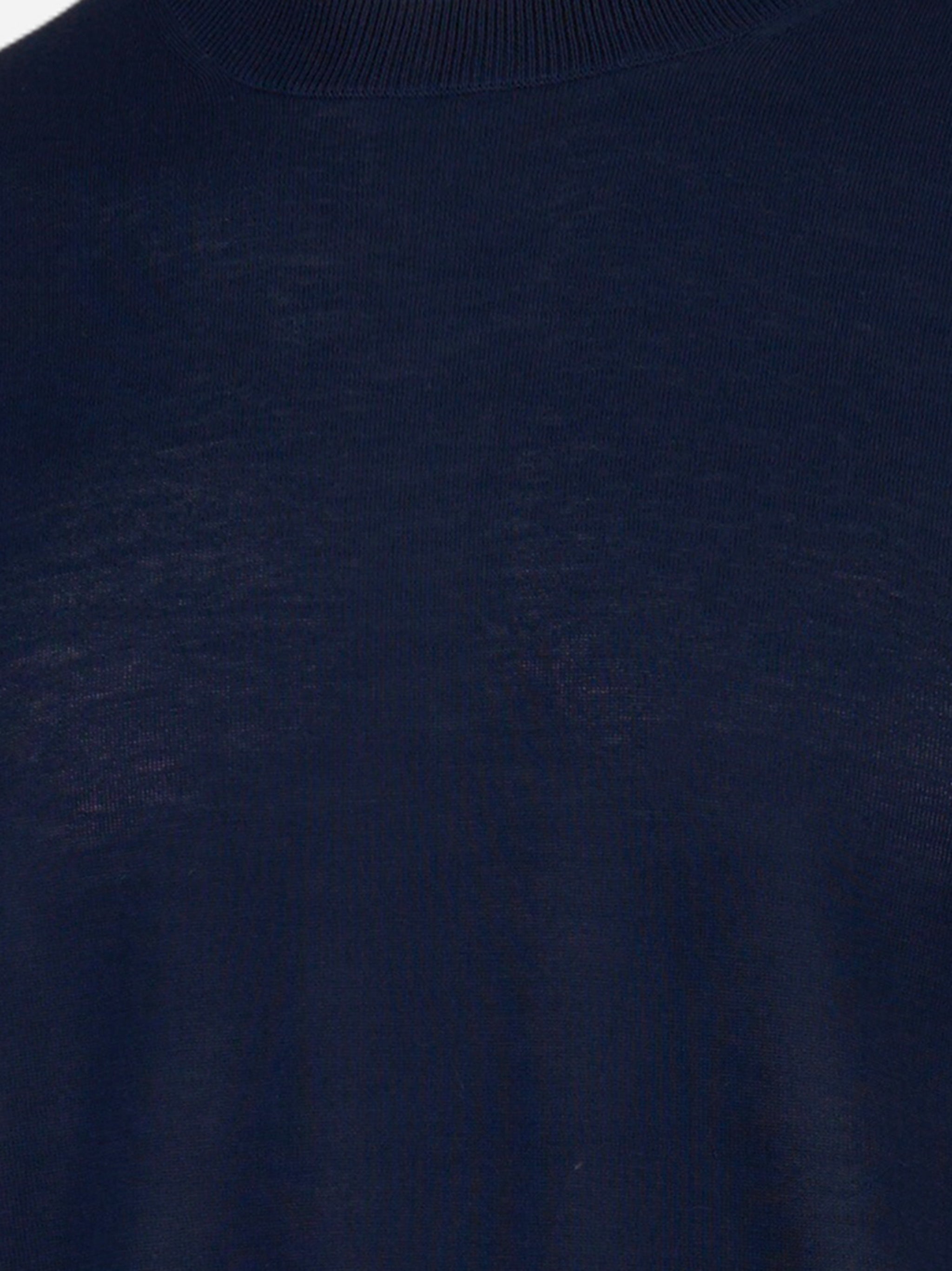 T-shirt manica corta in cotone Blu