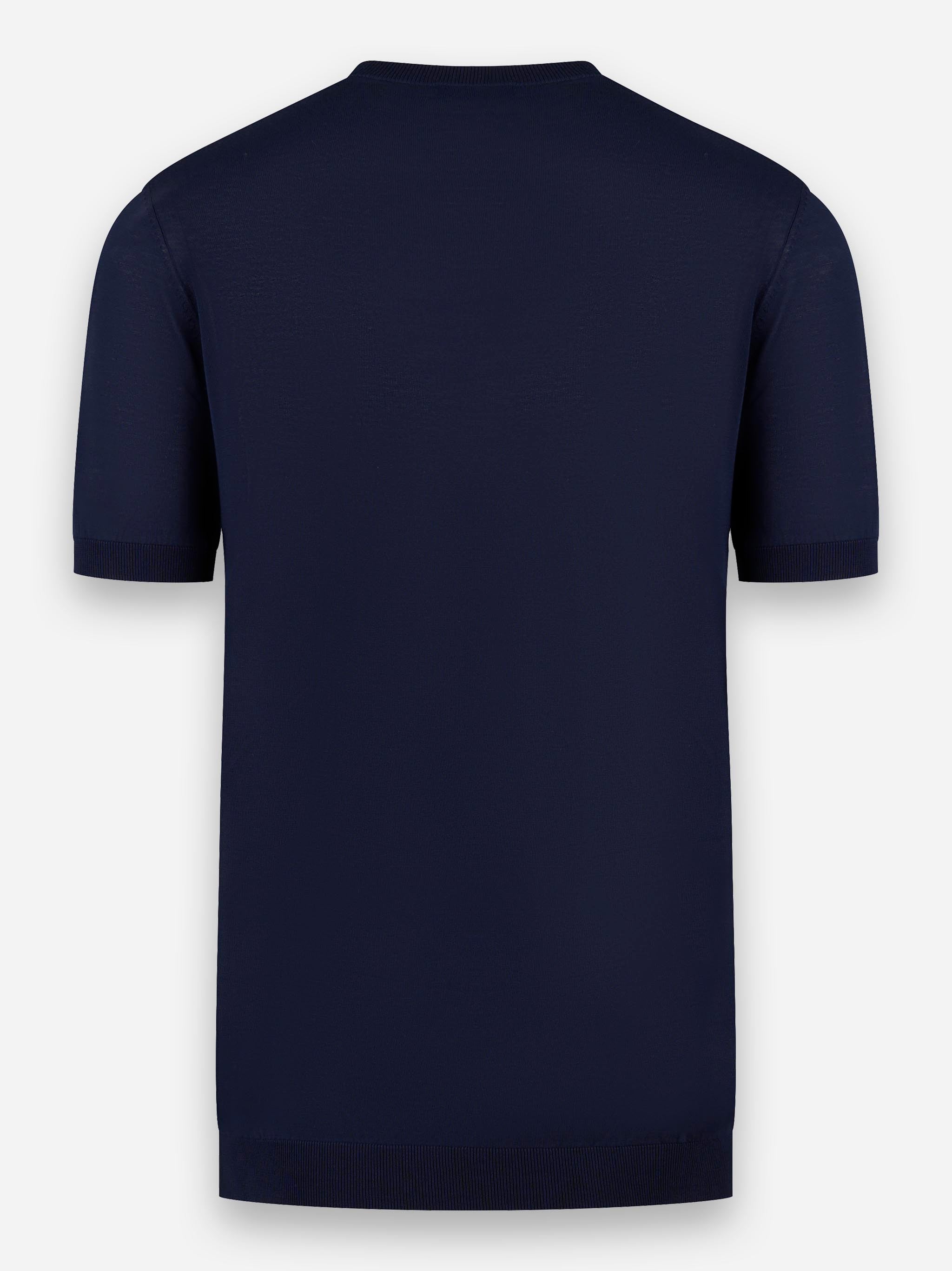 T-shirt manica corta in cotone Blu