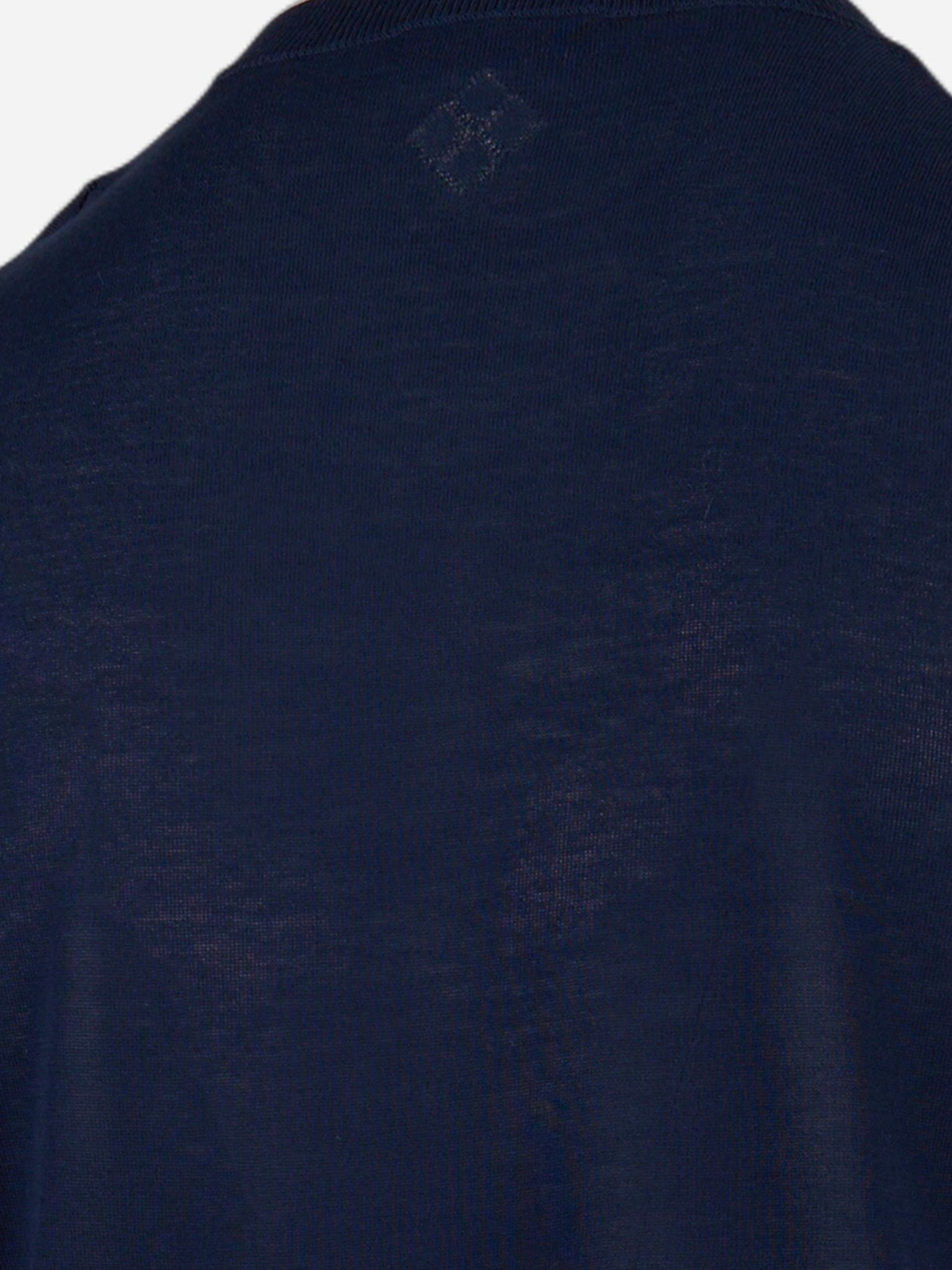 T-shirt manica corta in cotone Blu