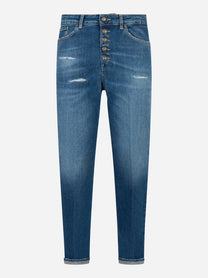 Jeans Koons loose fit in denim stretch Blu